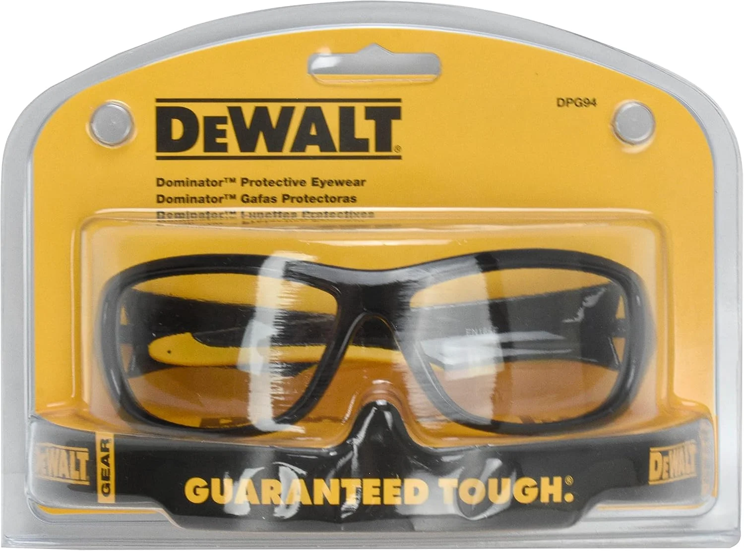 عینک ایمنی DeWalt DPG94-1C Dominator، لنز شفاف عینک ایمنی DeWalt DPG94-1C Dominator، لنز شفاف
