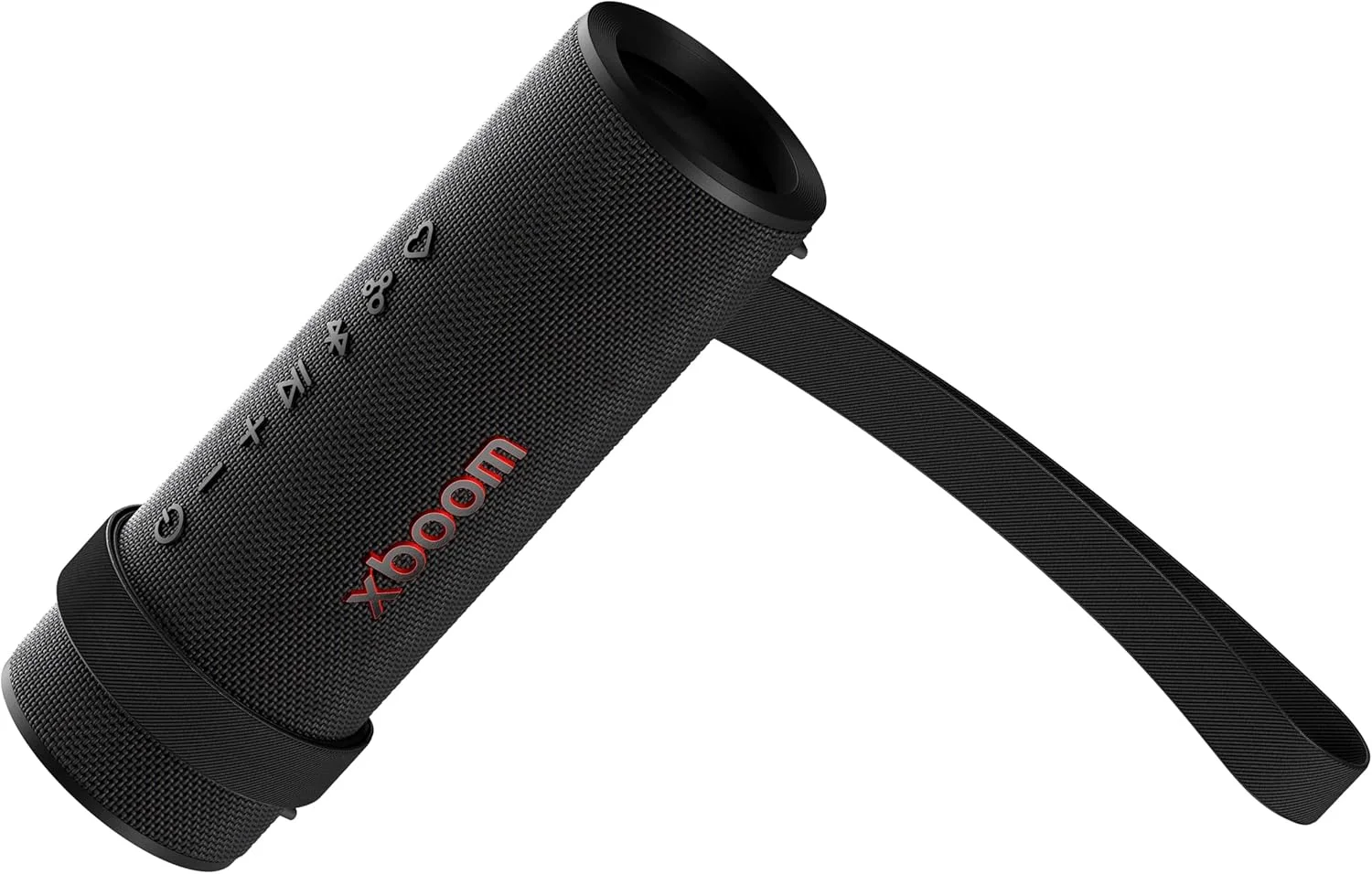 اسپیکر بلوتوثی قابل حمل LG xboom Grab Core با صدای xboom Signature، تا 19 ساعت پخش، مقاوم در برابر گرد و غبار و آب IP67، دوام MIL-STD 810H، بند حمل قابل تنظیم اسپیکر بلوتوثی قابل حمل LG xboom Grab Core با صدای xboom Signature، تا 19 ساعت پخش، مقاوم در برابر گرد و غبار و آب IP67، دوام MIL-STD 810H، بند حمل قابل تنظیم