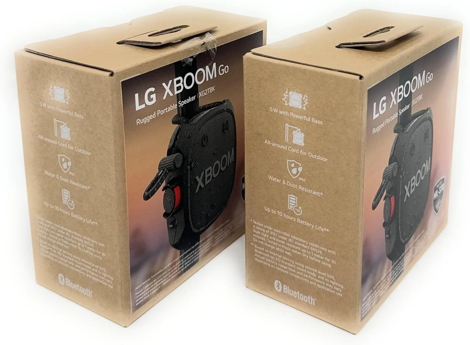 اسپیکر بلوتوثی قابل حمل ال جی XBOOM Go مدل XG2TBK - بسته 2 عددی با صدای قدرتمند اسپیکر بلوتوثی قابل حمل ال جی XBOOM Go مدل XG2TBK - بسته 2 عددی با صدای قدرتمند