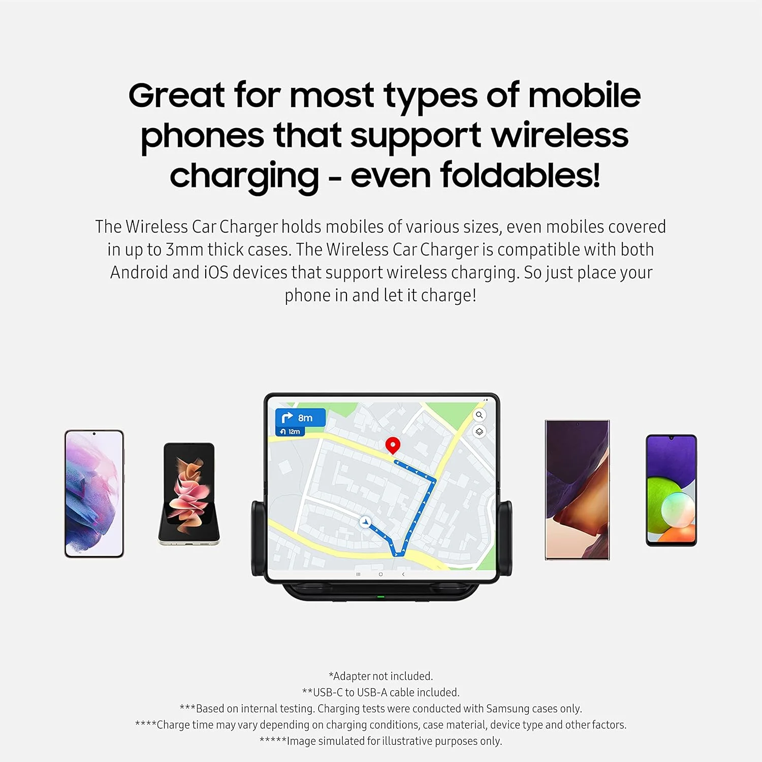 شارژر بی سیم سریع خودرو SAMSUNG مدل EP-H5300