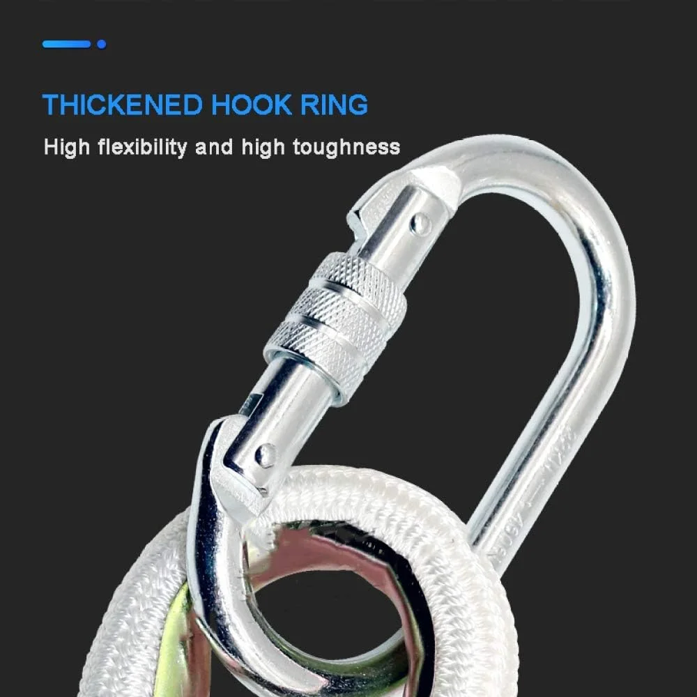 نردبان فرار اضطراری آتش نشانی HOKVJ، نردبان طنابی نرم مقاوم در برابر شعله، استقرار سریع و آسان برای فرار اضطراری، حوادث، تخلیه و تعمیر دیوار (رنگ: 10 متر)