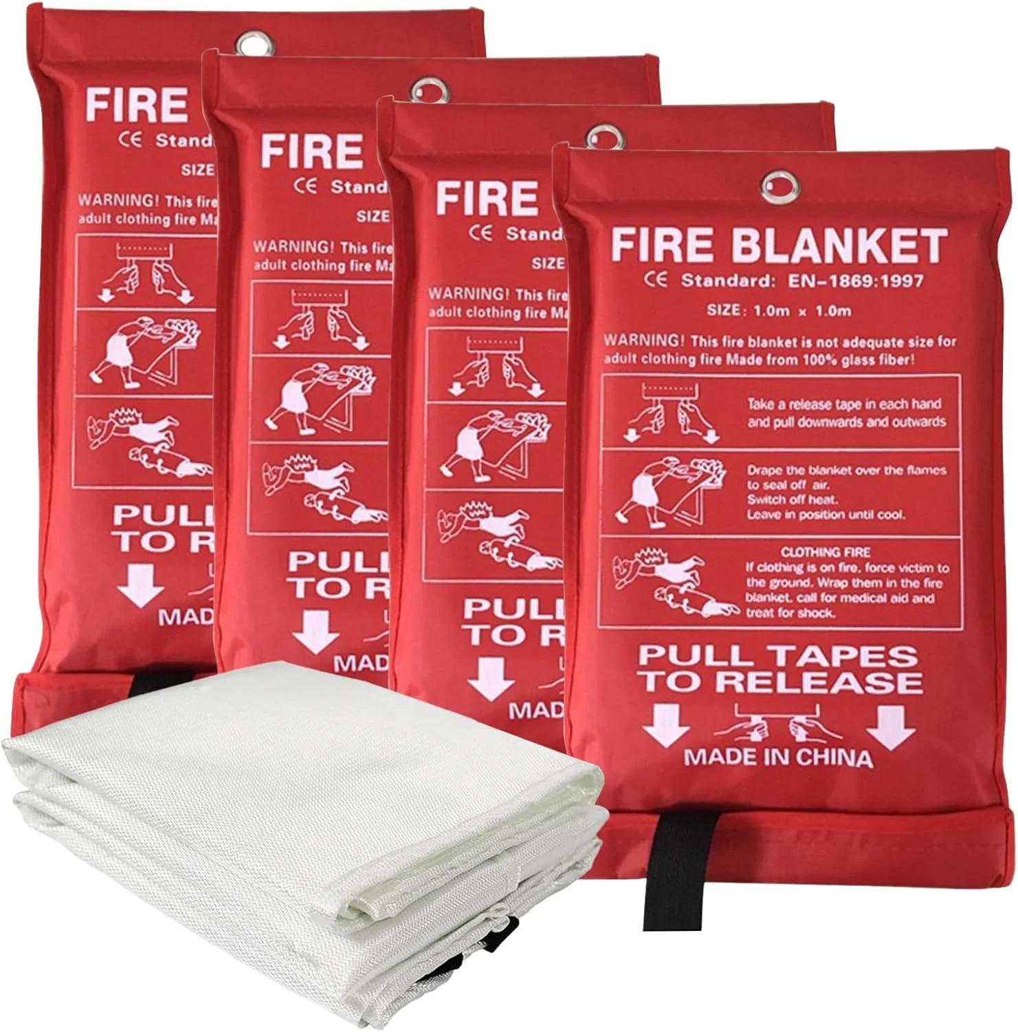 پتوهای آتش نشانی Fawoonu برای مواقع اضطراری خانه و آشپزخانه، 100x100 سانتی متر، پتو اطفاء حریق، پوشاندن منبع آتش و جداسازی هوا، پتو آتش نشانی فایبرگلاس برای ایمنی خانه پتوهای آتش نشانی Fawoonu برای مواقع اضطراری خانه و آشپزخانه، 100x100 سانتی متر، پتو اطفاء حریق، پوشاندن منبع آتش و جداسازی هوا، پتو آتش نشانی فایبرگلاس برای ایمنی خانه