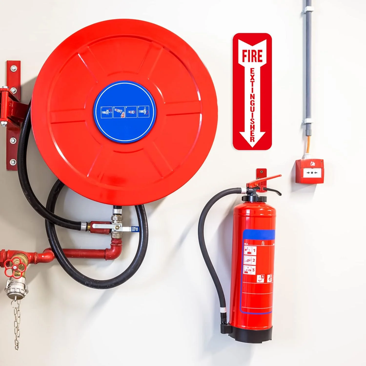نگهدارنده کپسول آتش نشانی Oudain، بست کپسول آتش نشانی برای کپسول های 5 تا 20 پوندی، نصب دیواری جهانی، قلاب دیواری کپسول آتش نشانی، پیچ، واشر، برچسب ایمنی خود چسب (8 ست)