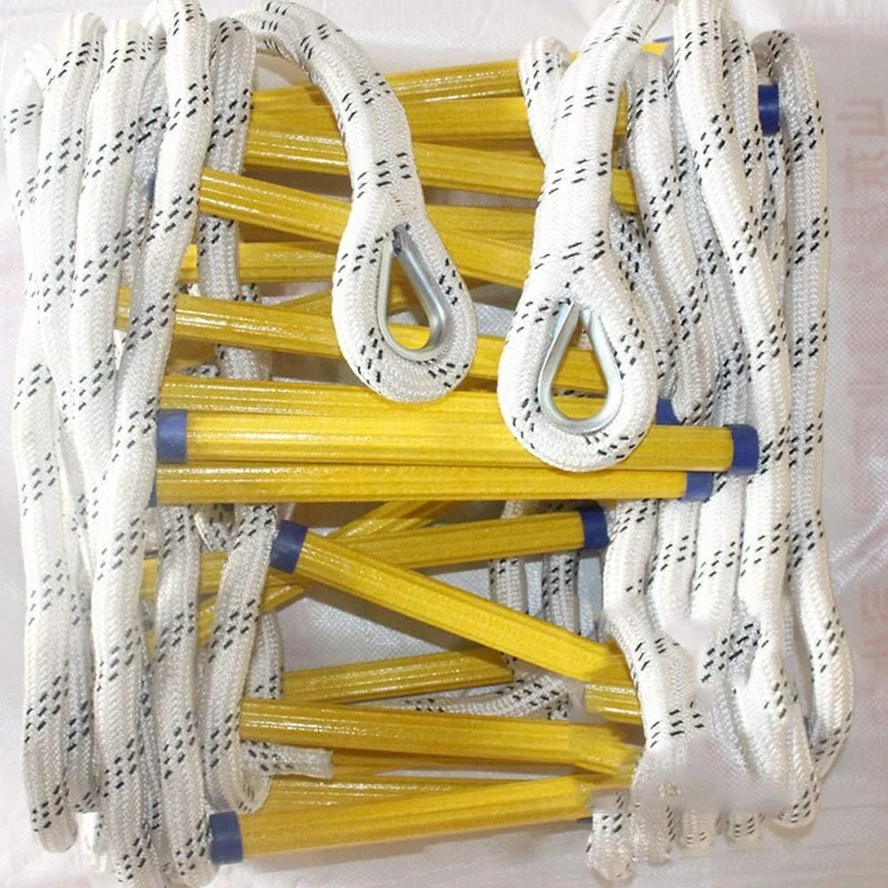 نردبان طنابی اضطراری فرار از آتش سوزی yJhSdch، نصب سریع و آسان، جمع و جور و با نگهداری آسان، 10 متر