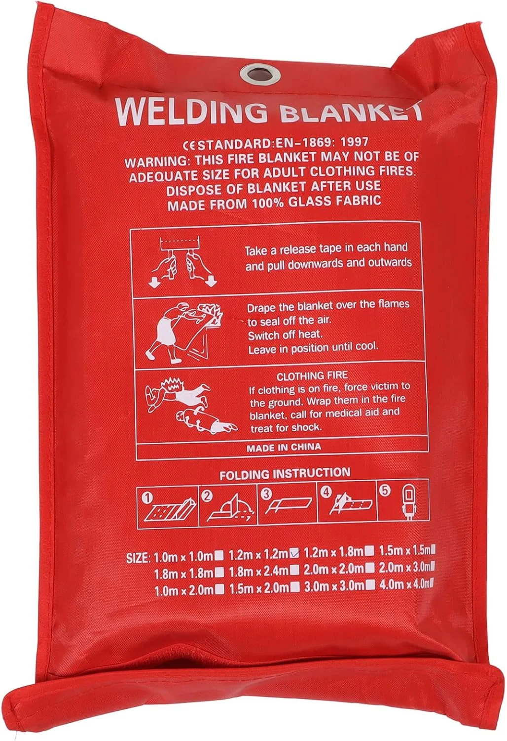 پتو نجات آتش نشانی اضطراری، پتو ایمنی محافظ مقاوم در برابر شعله برای آشپزخانه