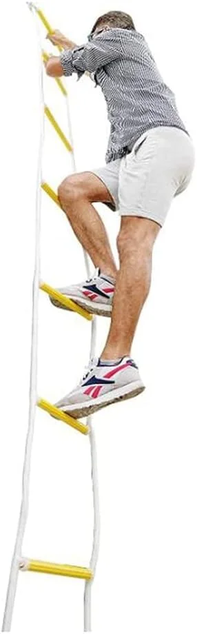 نردبان طنابی آتش نشانی اضطراری، نردبان فرار مقاوم در برابر شعله، نردبان نرم طنابی ایمنی، استقرار سریع، نردبان نجات/8 متر/26 فوت نردبان طنابی آتش نشانی اضطراری، نردبان فرار مقاوم در برابر شعله، نردبان نرم طنابی ایمنی، استقرار سریع، نردبان نجات/8 متر/26 فوت