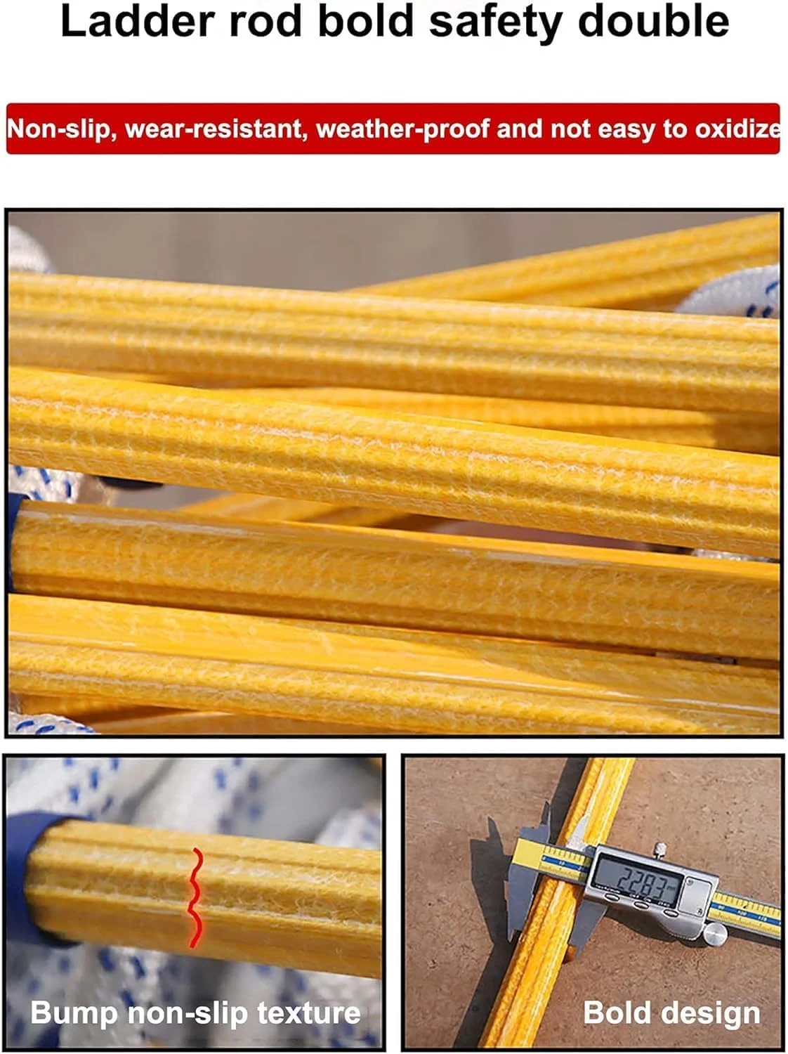 نردبان طنابی فرار از آتش، نردبان فرار از آتش، نردبان های ایمنی فرار از آتش طنابی با کارابین نردبان های فرار نایلونی قابل استفاده مجدد برای پنجره ها و بالکن ها (اندازه: 10 متر / 32.8 فوت) نردبان طنابی فرار از آتش، نردبان فرار از آتش، نردبان های ایمنی فرار از آتش طنابی با کارابین نردبان های فرار نایلونی قابل استفاده مجدد برای پنجره ها و بالکن ها (اندازه: 10 متر / 32.8 فوت)