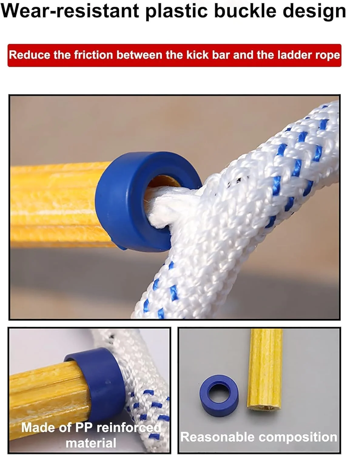 نردبان طنابی فرار از آتش، نردبان فرار از آتش، نردبان های ایمنی فرار از آتش طنابی با کارابین نردبان های فرار نایلونی قابل استفاده مجدد برای پنجره ها و بالکن ها (اندازه: 10 متر / 32.8 فوت) نردبان طنابی فرار از آتش، نردبان فرار از آتش، نردبان های ایمنی فرار از آتش طنابی با کارابین نردبان های فرار نایلونی قابل استفاده مجدد برای پنجره ها و بالکن ها (اندازه: 10 متر / 32.8 فوت)