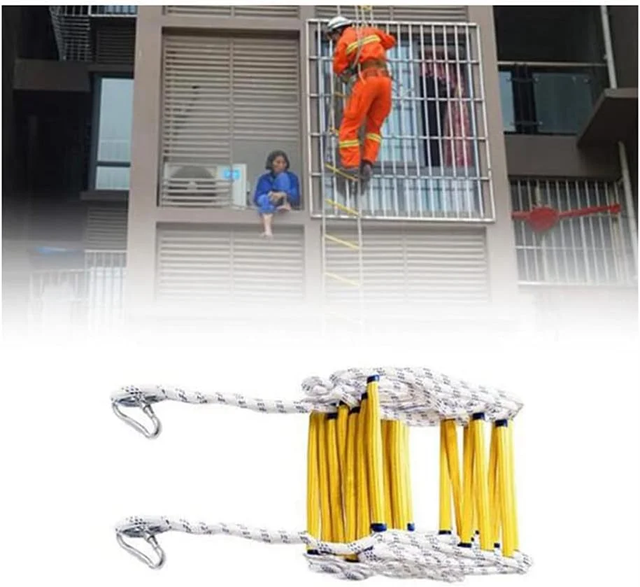 نردبان فرار از آتش، نردبان طنابی، نردبان های طنابی ایمنی اضطراری با قلاب، نردبان ضد حریق برای فرار از آتش سوزی/10 متر نردبان فرار از آتش، نردبان طنابی، نردبان های طنابی ایمنی اضطراری با قلاب، نردبان ضد حریق برای فرار از آتش سوزی/10 متر