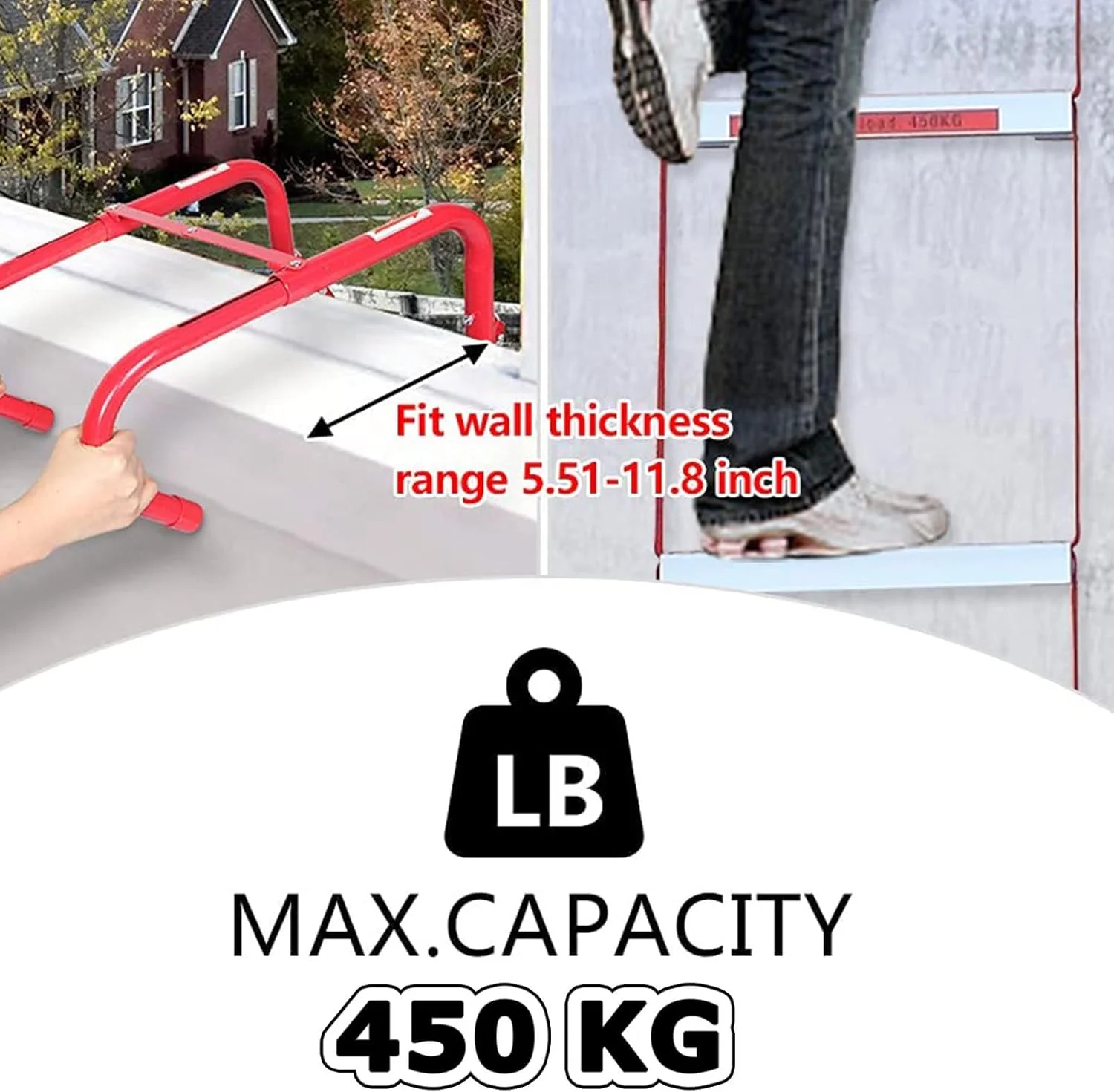 نردبان فرار اضطراری از آتش سوزی، نردبان طنابی قابل حمل برای خروج اضطراری از پنجره در داخل یا خارج از منزل، نردبان ایمنی آتش نشانی 2 تا 6 طبقه با پله های ضد لغزش، 7.5 متر نردبان فرار اضطراری از آتش سوزی، نردبان طنابی قابل حمل برای خروج اضطراری از پنجره در داخل یا خارج از منزل، نردبان ایمنی آتش نشانی 2 تا 6 طبقه با پله های ضد لغزش، 7.5 متر