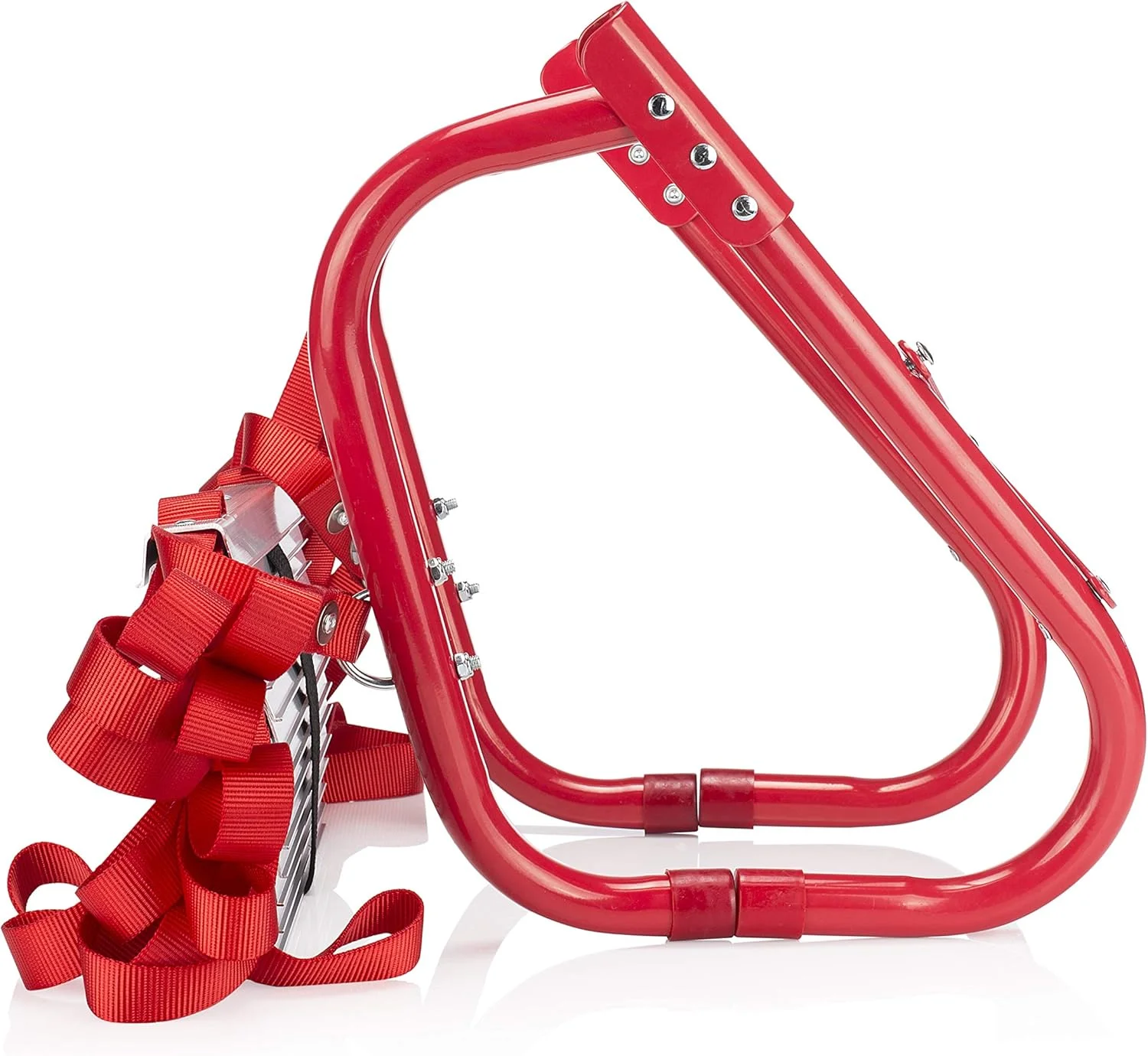 نردبان فرار از آتش Smartwares، 4.5 متری، مدل BBVL، ظرفیت 450 کیلوگرم، نصب جهانی پنجره، فولاد آلیاژی، قرمز