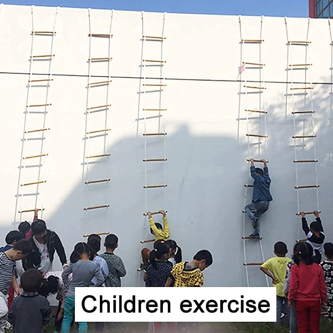 نردبان ایمنی WJFZDLUCK، نردبان طنابی در نردبان نجات اضطراری، فرار از آتش، نردبان آتش نشانی با قلاب، نردبان طنابی نجات / 15 متر (49.2 فوت)