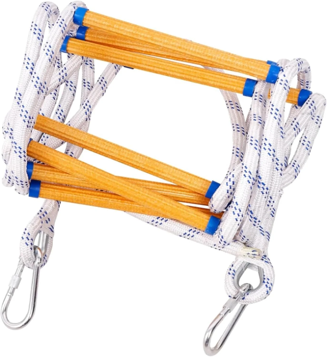 نردبان طنابی، نردبان فرار از آتش 5 متری مقاوم در برابر آتش با قلاب، نردبان نجات سریع برای بالکن و پنجره، ظرفیت بارگیری (10 متر)