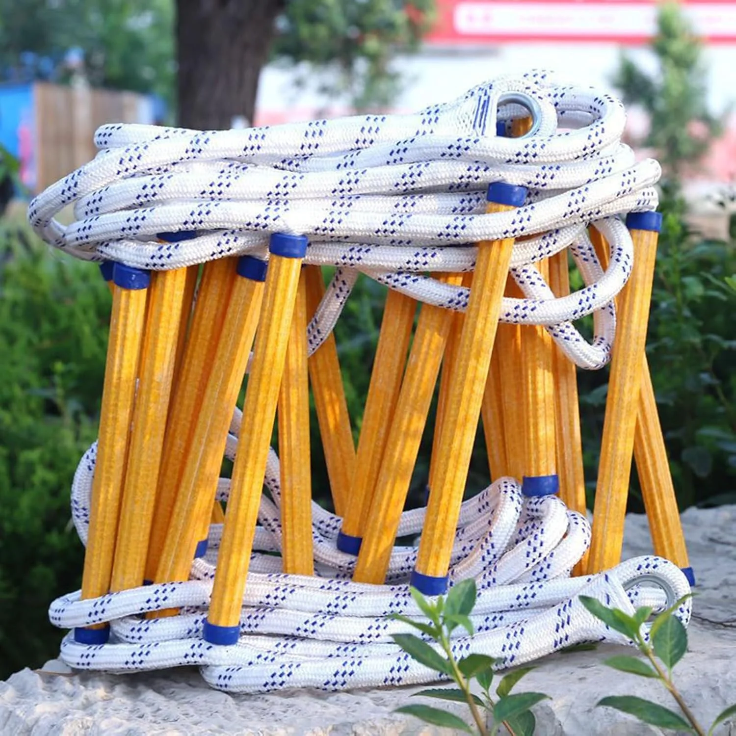 نردبان ایمنی، نردبان فرار از آتش برای سقف شیب دار، نردبان طنابی آتش نشانی قابل حمل / 8 متر / 26 فوت (40 متر) نردبان ایمنی، نردبان فرار از آتش برای سقف شیب دار، نردبان طنابی آتش نشانی قابل حمل / 8 متر / 26 فوت (40 متر)