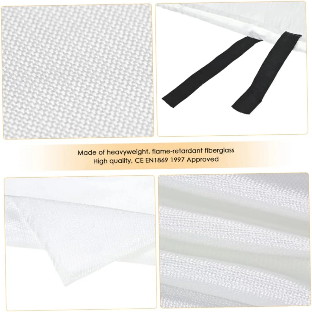 پتو نجات آتش نشانی، محافظ ضد حریق، پوشش ایمنی بقا اضطراری برای آشپزخانه، شومینه، ماشین، دفتر (1.2X1.2M) پتو نجات آتش نشانی، محافظ ضد حریق، پوشش ایمنی بقا اضطراری برای آشپزخانه، شومینه، ماشین، دفتر (1.2X1.2M)