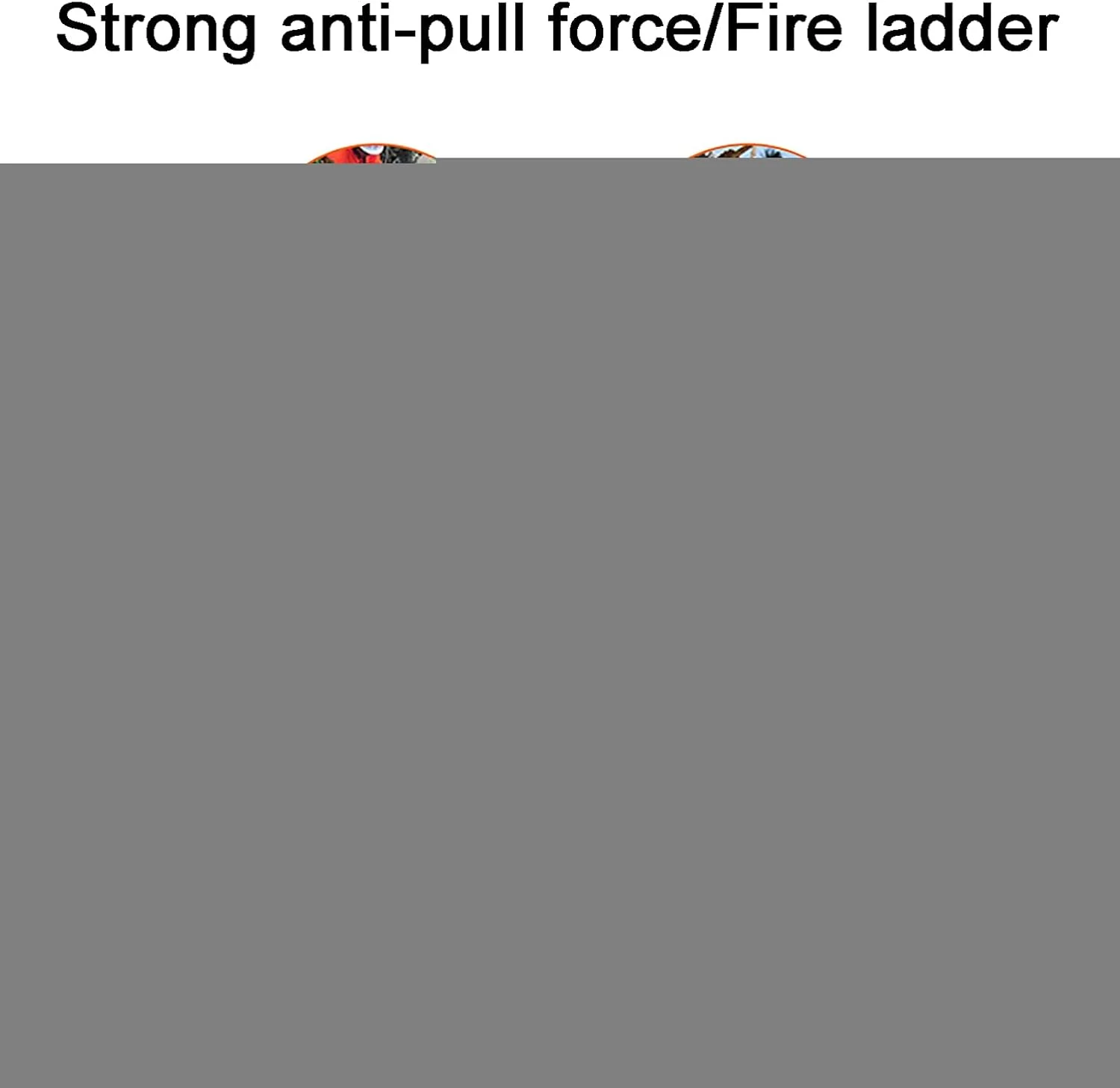 نردبان طنابی MLDWME برای نجات آتش نشانی، 3 تا 50 متر، نردبان ایمنی سنگین فرار اضطراری آتش نشانی با کارابین، برای پنجره ها و بالکن ها برای استفاده سریع در آتش سوزی