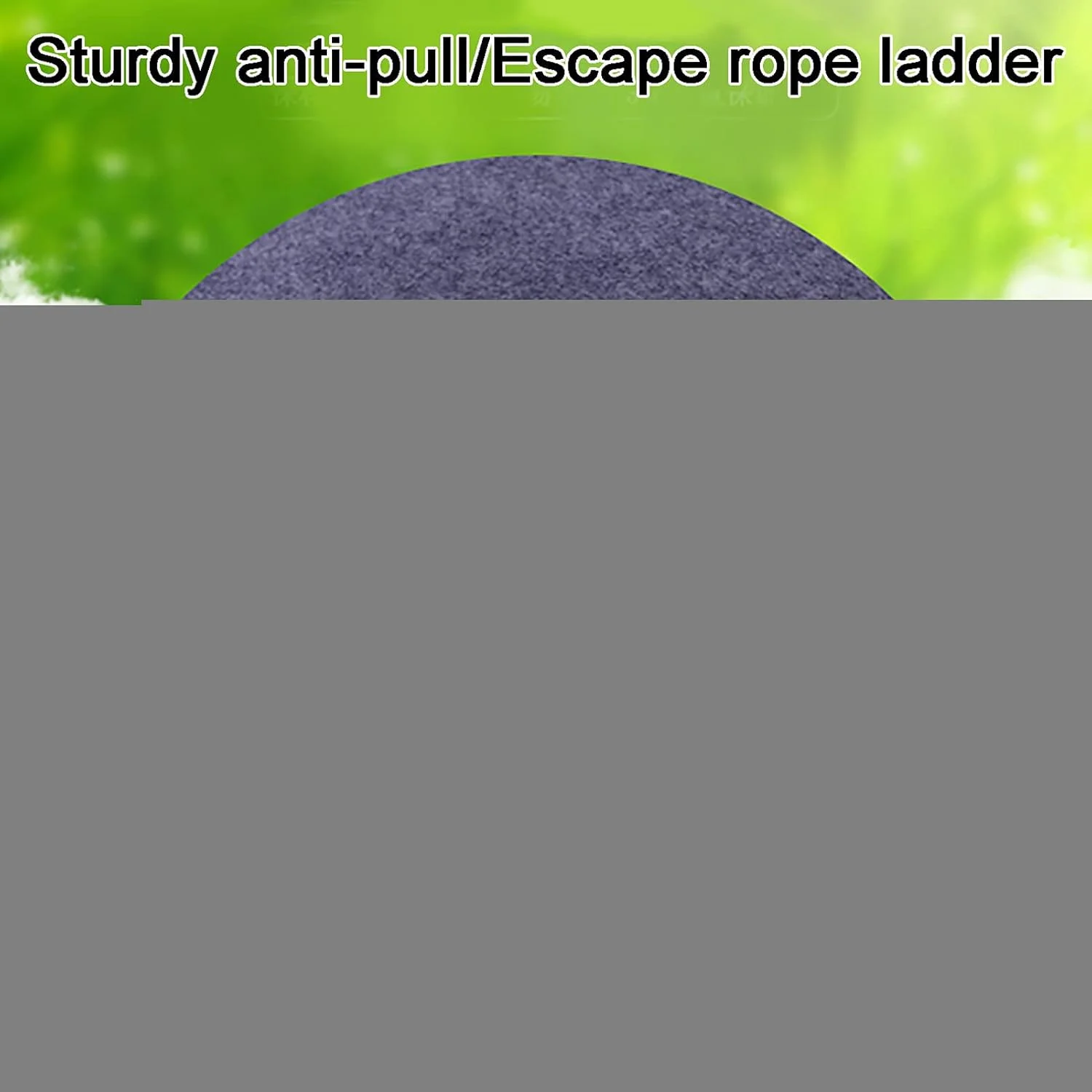 نردبان طنابی DHXYZM، نردبان نجات آتش نشانی 3 تا 50 متری، نردبان ایمنی سنگین فرار اضطراری آتش نشانی با کارابین، برای پنجره ها و بالکن ها برای استفاده سریع در آتش سوزی