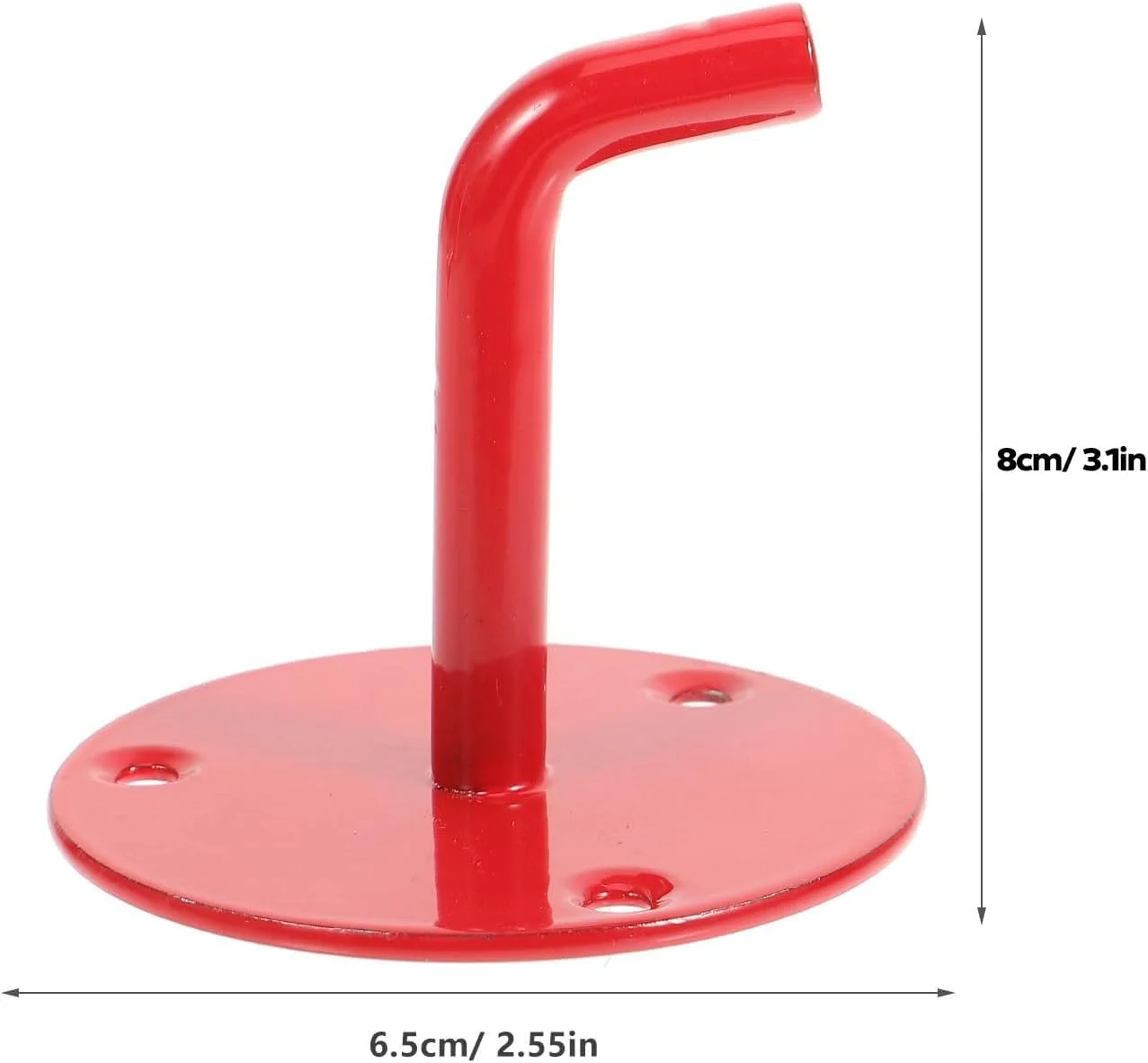 قلاب نگهدارنده کپسول آتش نشانی سیلتوکس به همراه پیچ و مهره، بست آویز دیواری برای نگهداری ایمن کپسول آتش نشانی، رنگ قرمز، 10 عدد
