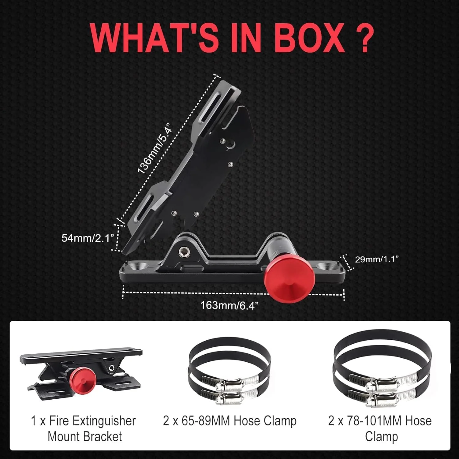 براکت نصب کپسول آتش نشانی Chelhead، نگهدارنده کپسول آتش نشانی آلومینیومی با قابلیت رهاسازی سریع UTV سازگار با جیپ رانگلر JK، پولاریس رنجر، کم-ام X3