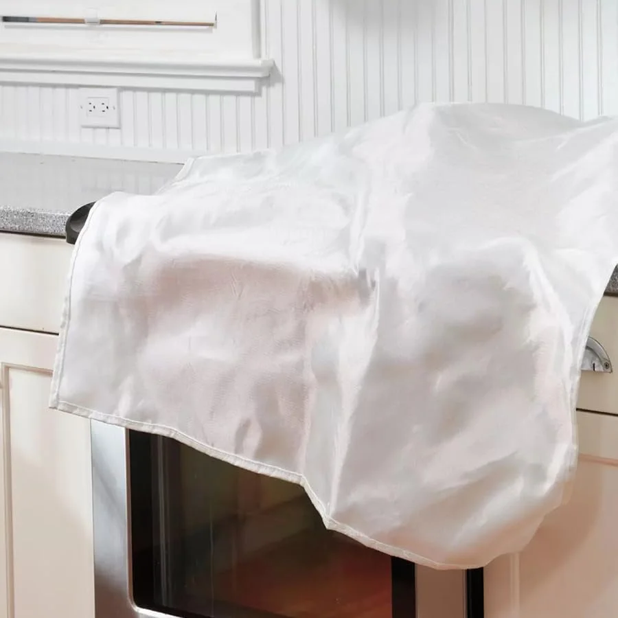 پتو نجات آتش نشانی قابل حمل THROYAL برای خانه، 100x100 سانتی متر، پتو آتش نشانی مربع شکل برای خانه و آشپزخانه، پتو ایمنی آتش نشانی، استفاده آسان