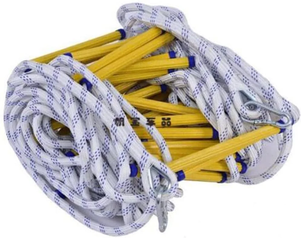 نردبان طنابی نرم ایمنی فضای باز، نردبان فرار، نردبان نرم آتش نشانی، نردبان طنابی فرار، نردبان نجات ایمنی / 6 متر / 20 فوت