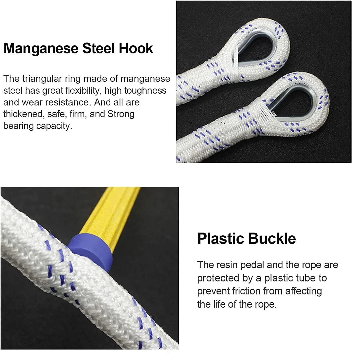 نردبان طنابی فرار از آتش سوزی، نردبان های فرار اضطراری از آتش سوزی 2-6 طبقه، نردبان طنابی ایمنی مقاوم در برابر شعله با قلاب برای کودکان و بزرگسالان، فرار از پنجره و بالکن 3-25 متر - 18 متر / 59 فوت نردبان طنابی فرار از آتش سوزی، نردبان های فرار اضطراری از آتش سوزی 2-6 طبقه، نردبان طنابی ایمنی مقاوم در برابر شعله با قلاب برای کودکان و بزرگسالان، فرار از پنجره و بالکن 3-25 متر - 18 متر / 59 فوت