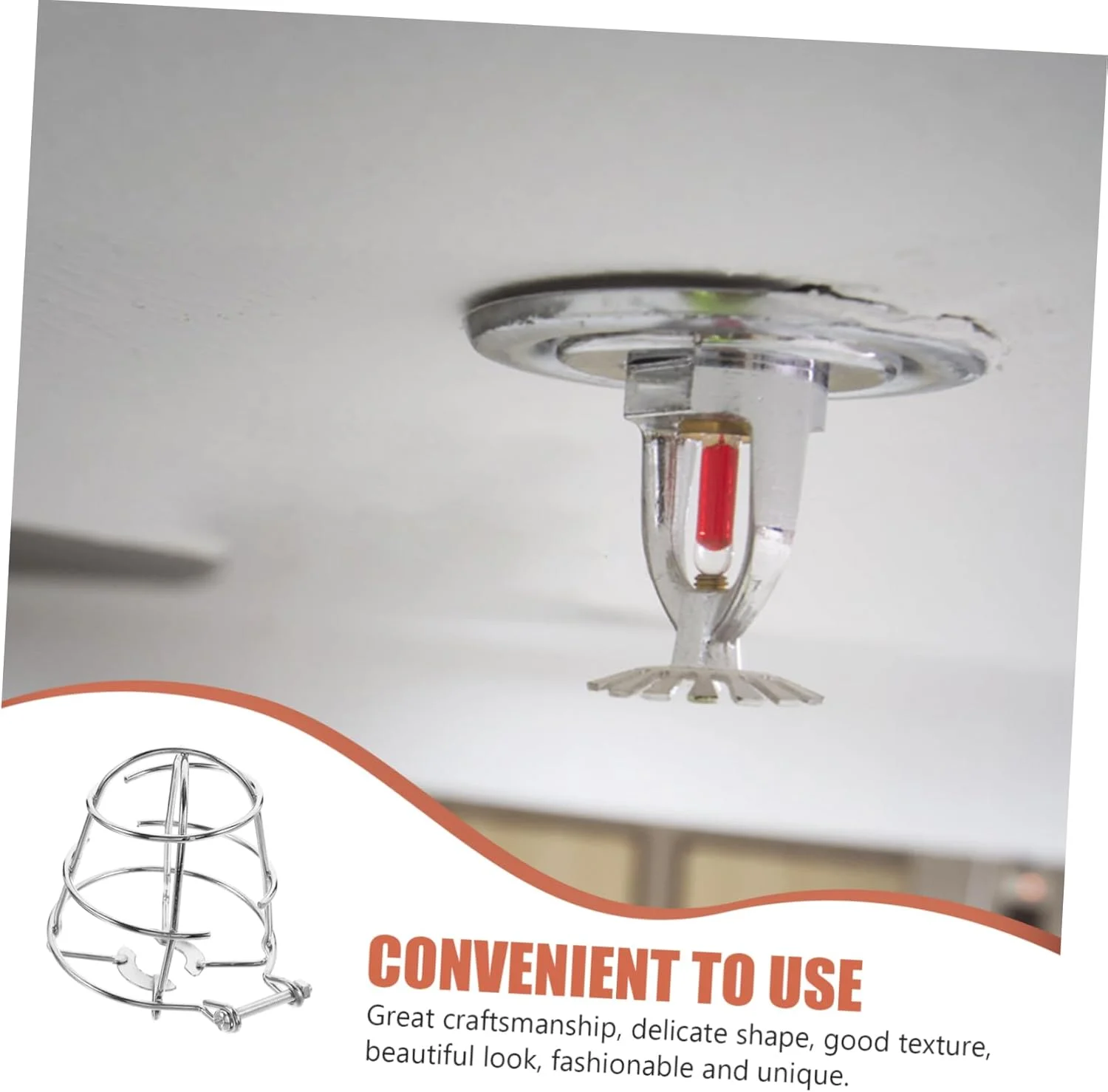 محافظ آبپاش آتش نشانی BEBEMOKO، بسته 6 عددی، پایه نصب خاموش کننده آتش، محافظ هیدرولیک آبپاش آتش نشانی، حلقه فیتینگ، محافظ فلش، روکش ایمنی دوش