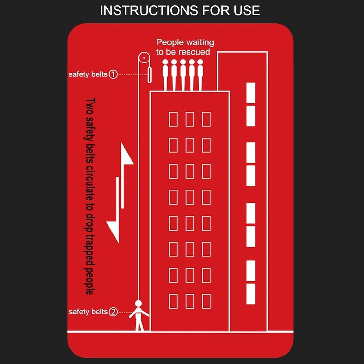 دستگاه فرود فرار از آتش، کاهنده فرار اضطراری خانگی، طناب نجات ایمنی رفت و برگشتی، طناب اضطراری ساختمان بلند با بار 100 کیلوگرم، برای مواقع اضطراری در فضای باز، ساخت و ساز در ارتفاعات بالا (35 متر / 115 فوت) دستگاه فرود فرار از آتش، کاهنده فرار اضطراری خانگی، طناب نجات ایمنی رفت و برگشتی، طناب اضطراری ساختمان بلند با بار 100 کیلوگرم، برای مواقع اضطراری در فضای باز، ساخت و ساز در ارتفاعات بالا (35 متر / 115 فوت)