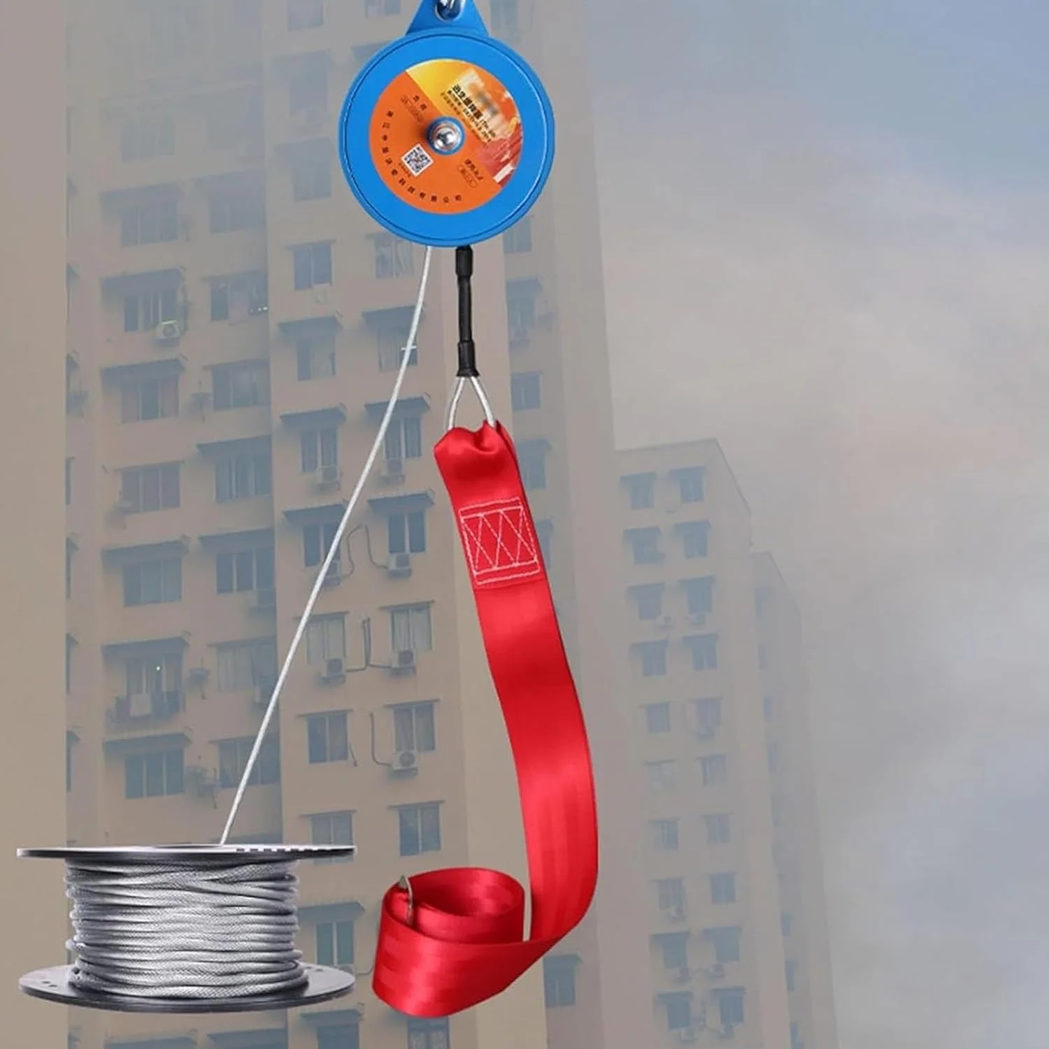 دستگاه فرود فرار از آتش، کاهنده فرار اضطراری خانگی، طناب نجات ایمنی رفت و برگشتی، طناب اضطراری ساختمان بلند با بار 100 کیلوگرم، برای مواقع اضطراری در فضای باز، ساخت و ساز در ارتفاعات بالا (35 متر / 115 فوت) دستگاه فرود فرار از آتش، کاهنده فرار اضطراری خانگی، طناب نجات ایمنی رفت و برگشتی، طناب اضطراری ساختمان بلند با بار 100 کیلوگرم، برای مواقع اضطراری در فضای باز، ساخت و ساز در ارتفاعات بالا (35 متر / 115 فوت)