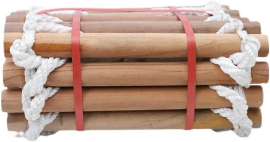 نردبان طنابی فرار آتش نشانی اضطراری SDFhNest، نردبان چوبی نایلونی، نردبان صعود برای فرار از پنجره و بالکن / 20 متر / 65.6 فوت (5 متر / 16 فوت)