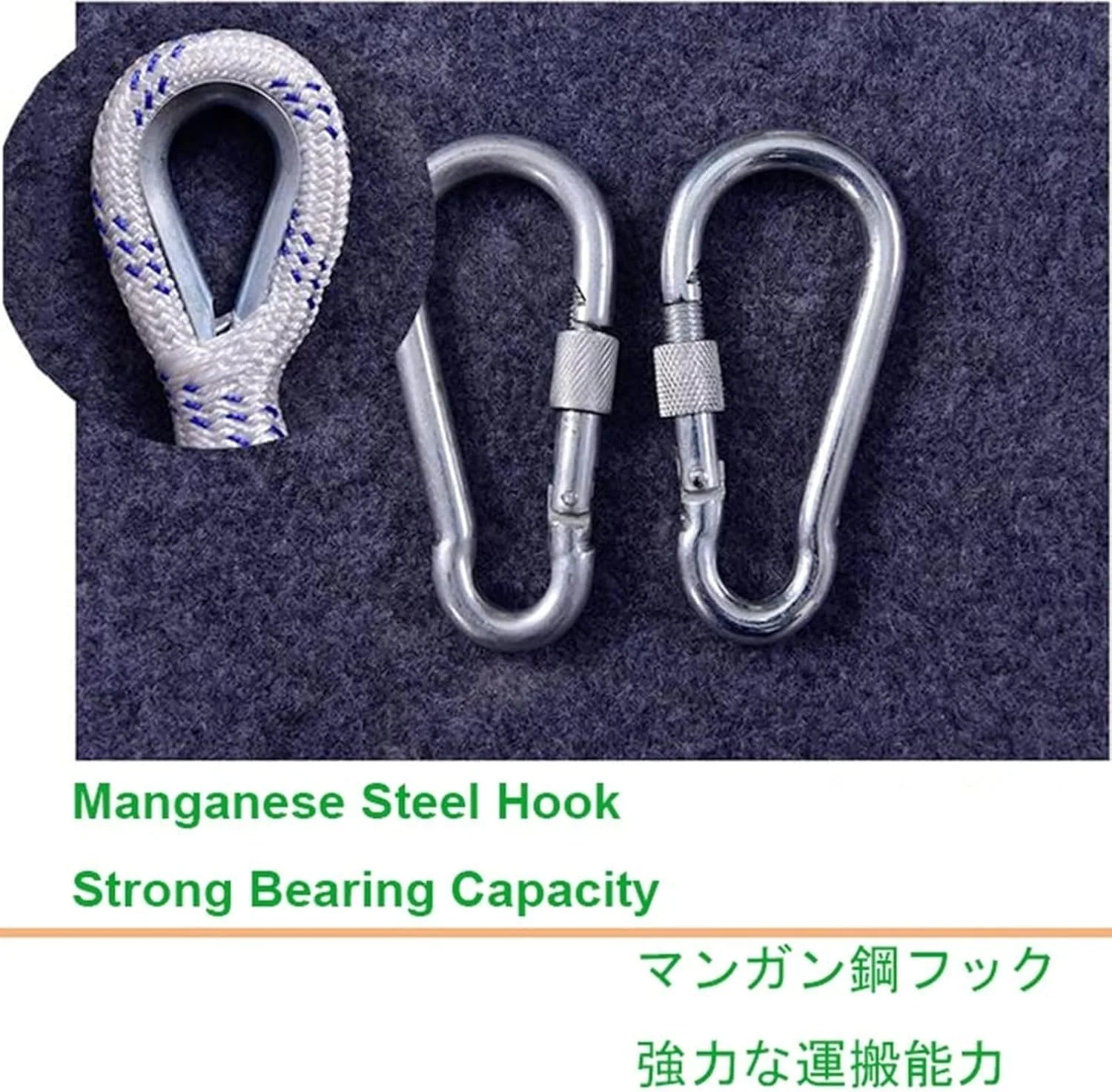 نردبان فرار از آتش، نردبان های فرار اضطراری 2 تا 18 طبقه با کارابین، نردبان طنابی ایمنی نرم برای فرار از پنجره و بالکن / 30 متر / 98 فوت نردبان فرار از آتش، نردبان های فرار اضطراری 2 تا 18 طبقه با کارابین، نردبان طنابی ایمنی نرم برای فرار از پنجره و بالکن / 30 متر / 98 فوت