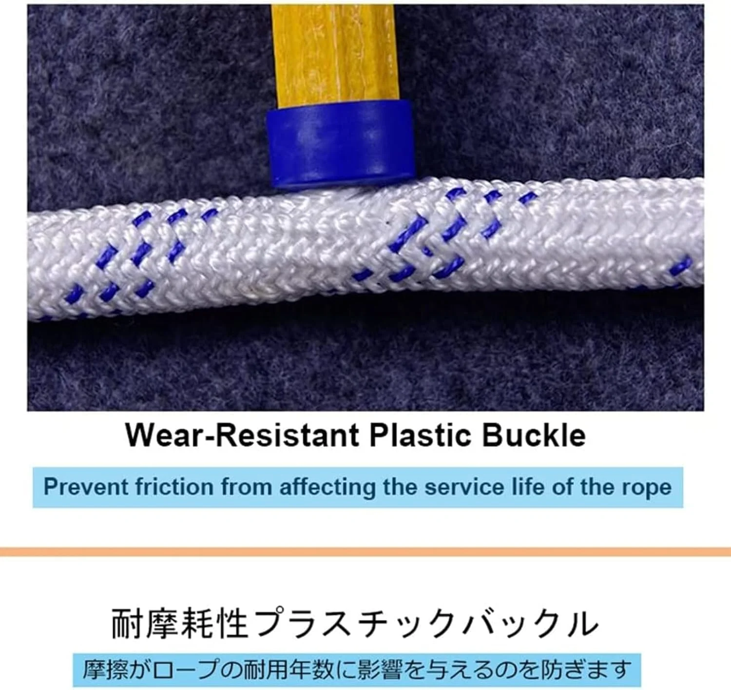 نردبان فرار از آتش، نردبان های فرار اضطراری 2 تا 18 طبقه با کارابین، نردبان طنابی ایمنی نرم برای فرار از پنجره و بالکن / 30 متر / 98 فوت نردبان فرار از آتش، نردبان های فرار اضطراری 2 تا 18 طبقه با کارابین، نردبان طنابی ایمنی نرم برای فرار از پنجره و بالکن / 30 متر / 98 فوت