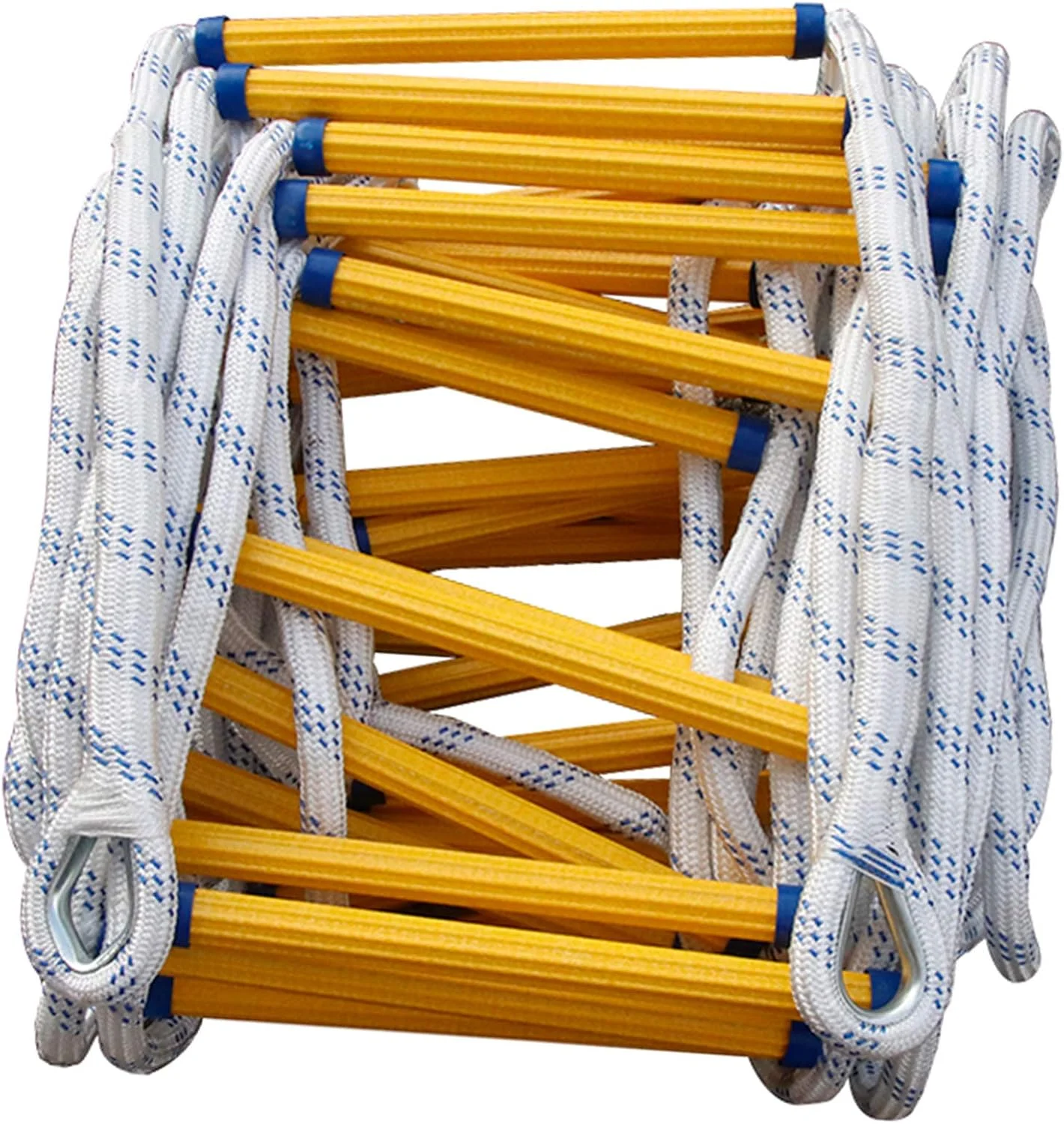 نردبان فرار ضد حریق برای شرایط اضطراری - نردبان طنابی نایلونی برای ایمنی در برابر آتش سوزی - نردبان آتش نشانی با کاربری آسان برای نجات در خانه یا محل کار