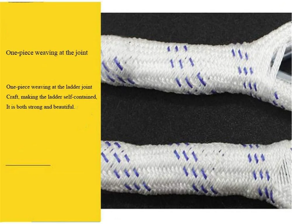 نردبان فرار اضطراری آتش نشانی XBSLJ با قلاب، نردبان تخلیه ایمنی آتش نشانی مقاوم در برابر شعله، جمع و جور، آسان برای ذخیره سازی، قابل استفاده مجدد، استقرار سریع و آسان برای استفاده، 9 متر