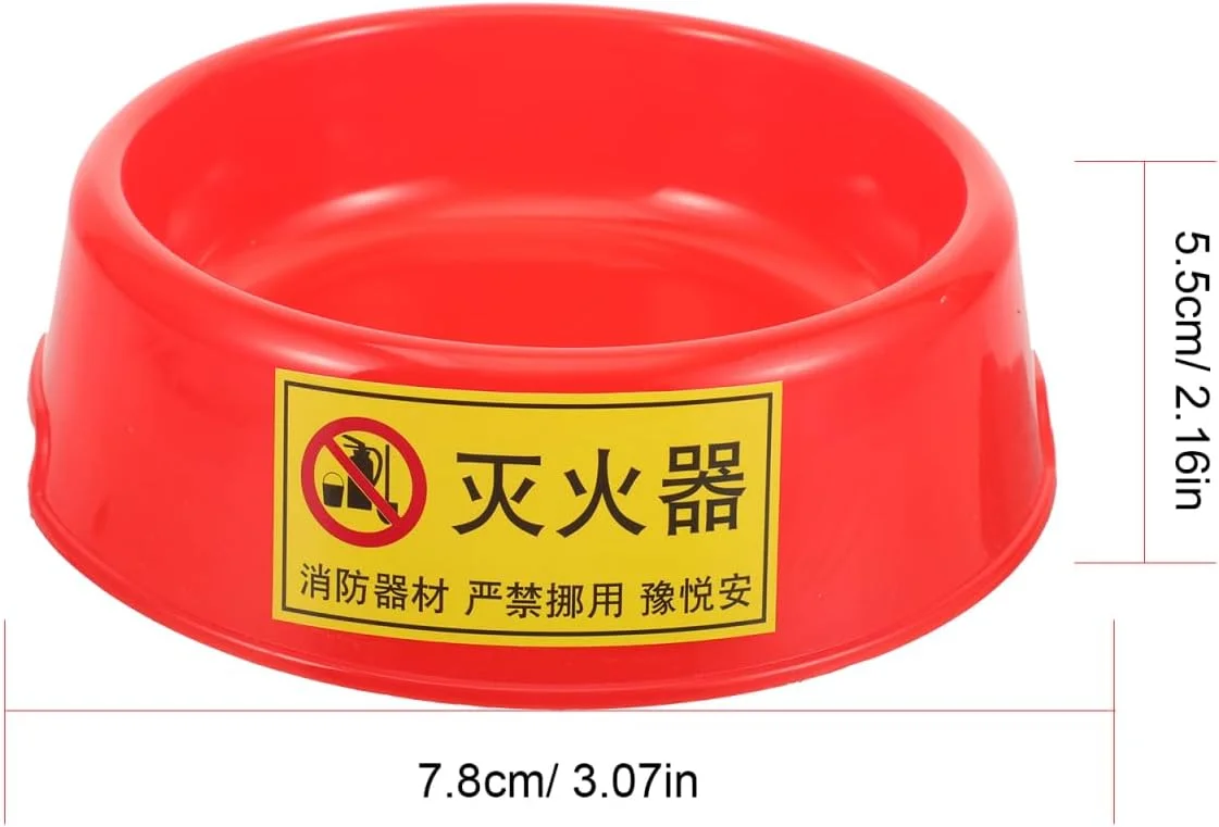 پایه کپسول آتش نشانی Gadpiparty - نگهدارنده کپسول آتش نشانی پلاستیکی با پایه نگهدارنده برای استفاده در خانه، دفتر و صنعت - قرمز 18.00 سانتی متر