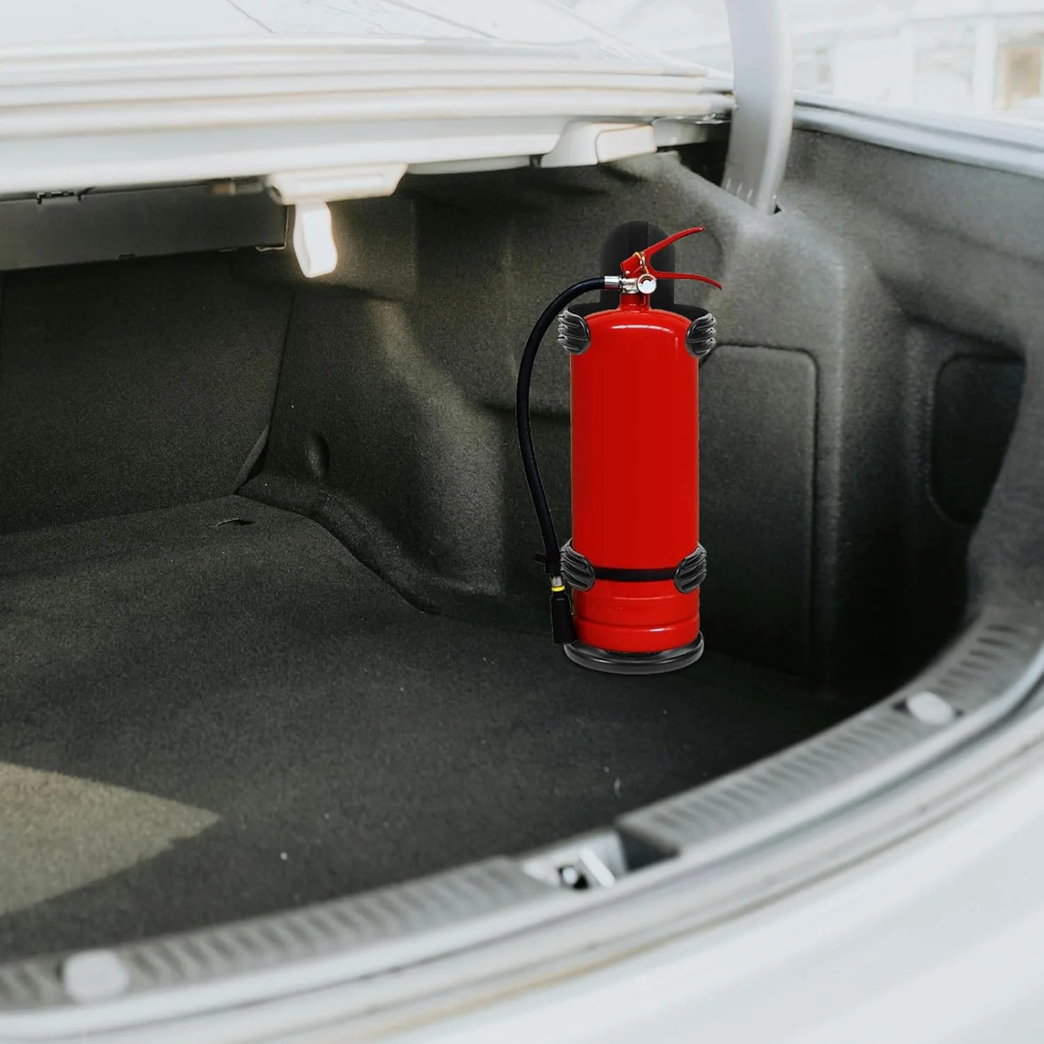 ULTECHNOVO نگهدارنده پلاستیکی کپسول آتش نشانی دیواری، نگهدارنده کپسول آتش نشانی برای خودرو، براکت نصب کپسول آتش نشانی مشکی