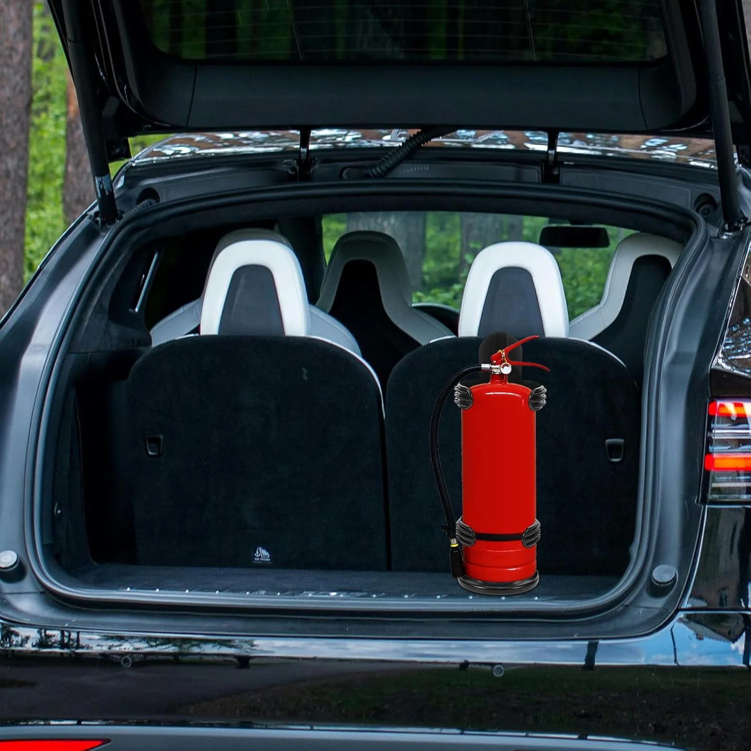 ULTECHNOVO نگهدارنده پلاستیکی کپسول آتش نشانی دیواری، نگهدارنده کپسول آتش نشانی برای خودرو، براکت نصب کپسول آتش نشانی مشکی