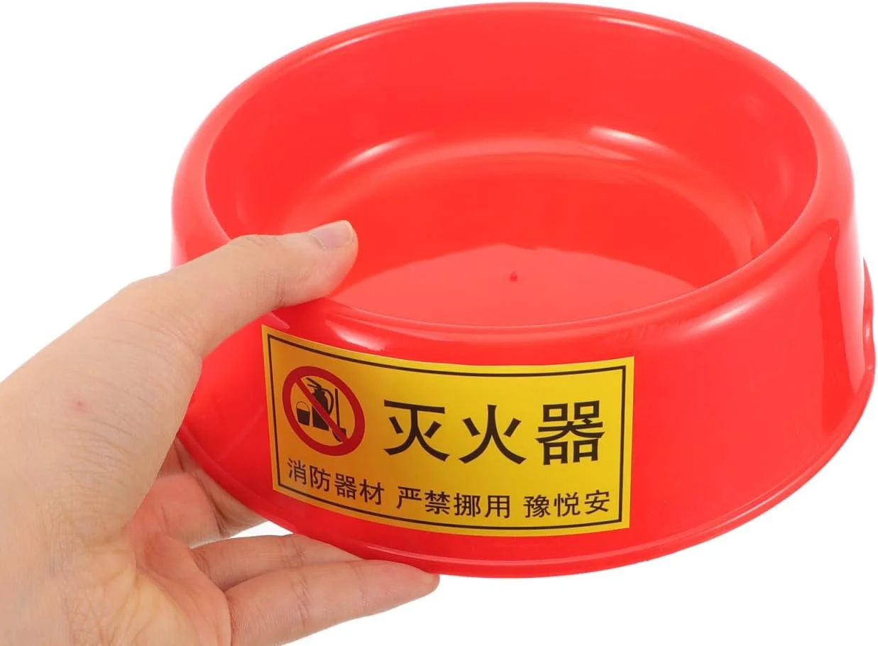 پایه کپسول آتش نشانی Gadpiparty - نگهدارنده کپسول آتش نشانی پلاستیکی با پایه نگهدارنده برای استفاده در خانه، دفتر و صنعت - قرمز 18.00 سانتی متر