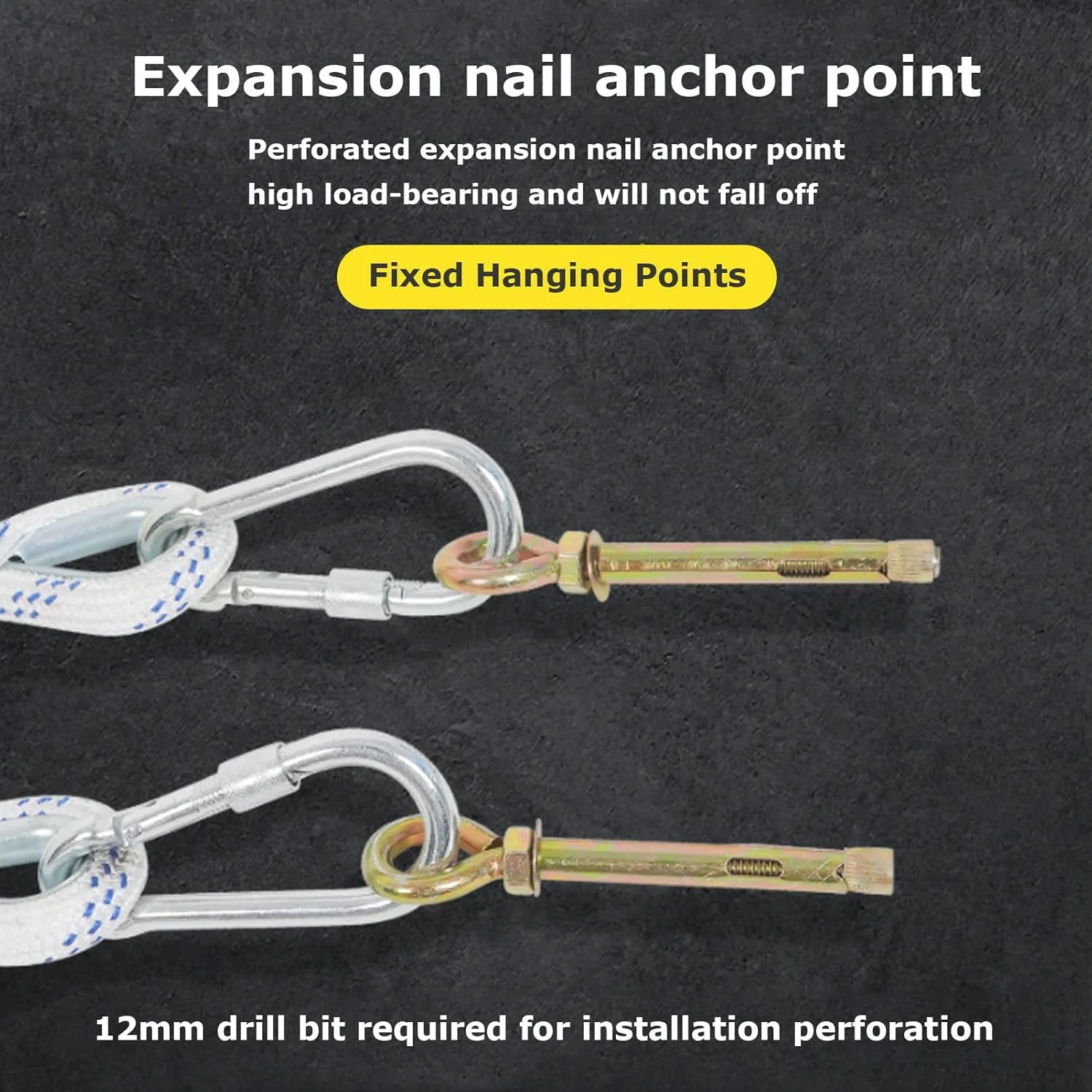 Fire Escape Rope Ladder, Flame Resistant Emergency Fire Safety Evacuation Ladder with Hook Carabins for Kids and Adults, 2-8 Story Fire Rescue Ladder/82Ft/25M (32ft/10m)