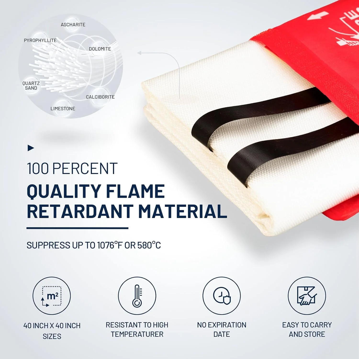 پک 4 عددی پتوی آتش نشانی اضطراری Hoapavi برای خانه و آشپزخانه، 40 در 40 اینچ، پتوهای مقاوم در برابر شعله مناسب برای کمپینگ، باربیکیو، پیک نیک، ماشین، شومینه و پتوهای ایمنی بقا در شرایط اضطراری انبار پک 4 عددی پتوی آتش نشانی اضطراری Hoapavi برای خانه و آشپزخانه، 40 در 40 اینچ، پتوهای مقاوم در برابر شعله مناسب برای کمپینگ، باربیکیو، پیک نیک، ماشین، شومینه و پتوهای ایمنی بقا در شرایط اضطراری انبار