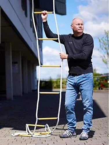 Rope Ladder Emergency Fire Escape Ladder Fire Escape Ladder Emergency Safety Rope Ladders Fast to Deploy Home Climbing Fire Escape/8M/26Ft/25M/82Ft