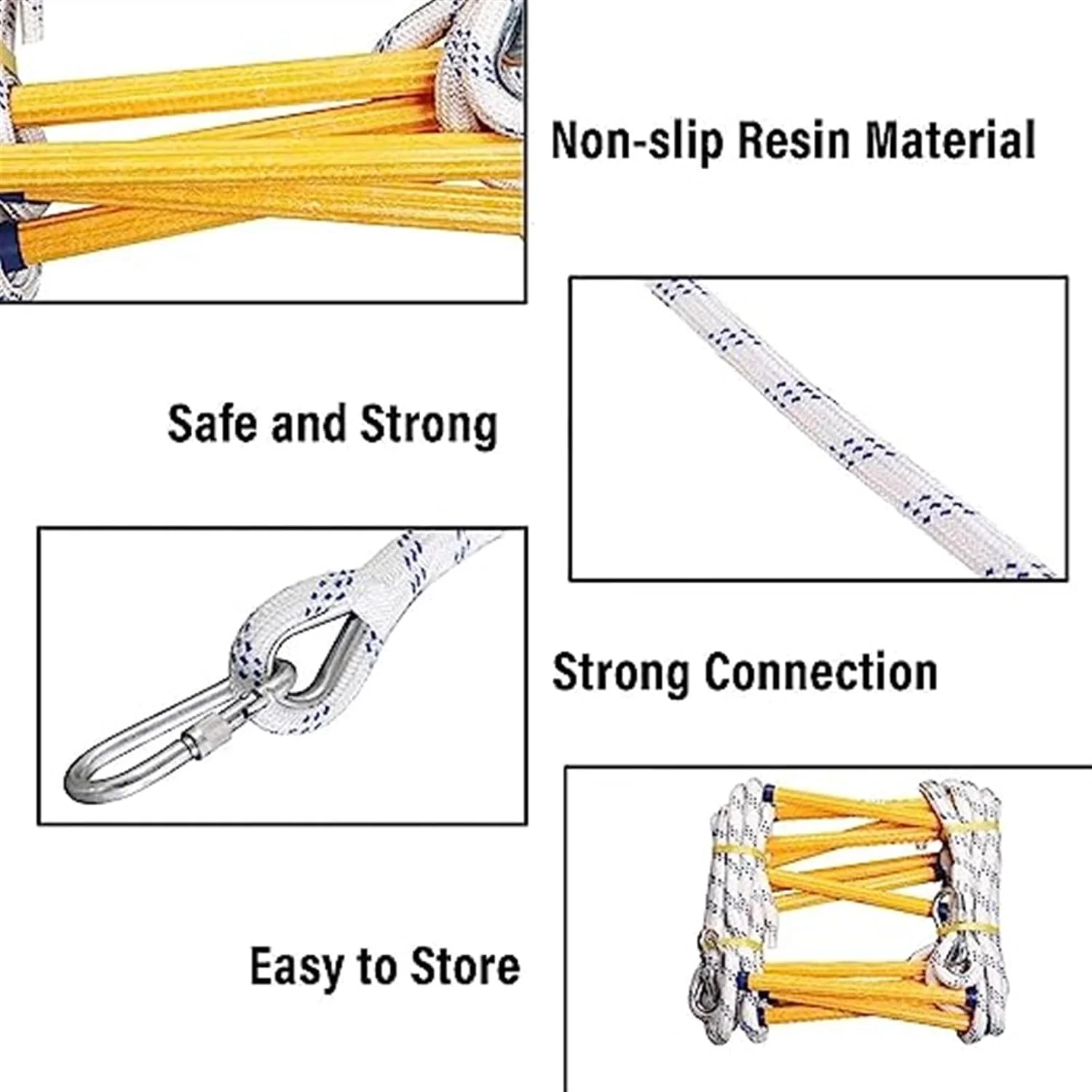 نردبان ایمنی، نردبان فرار از آتش برای ساختمان های 2 تا 6 طبقه، نردبان های ایمنی تخلیه، نردبان فرار اضطراری از آتش / طول 8 متر
