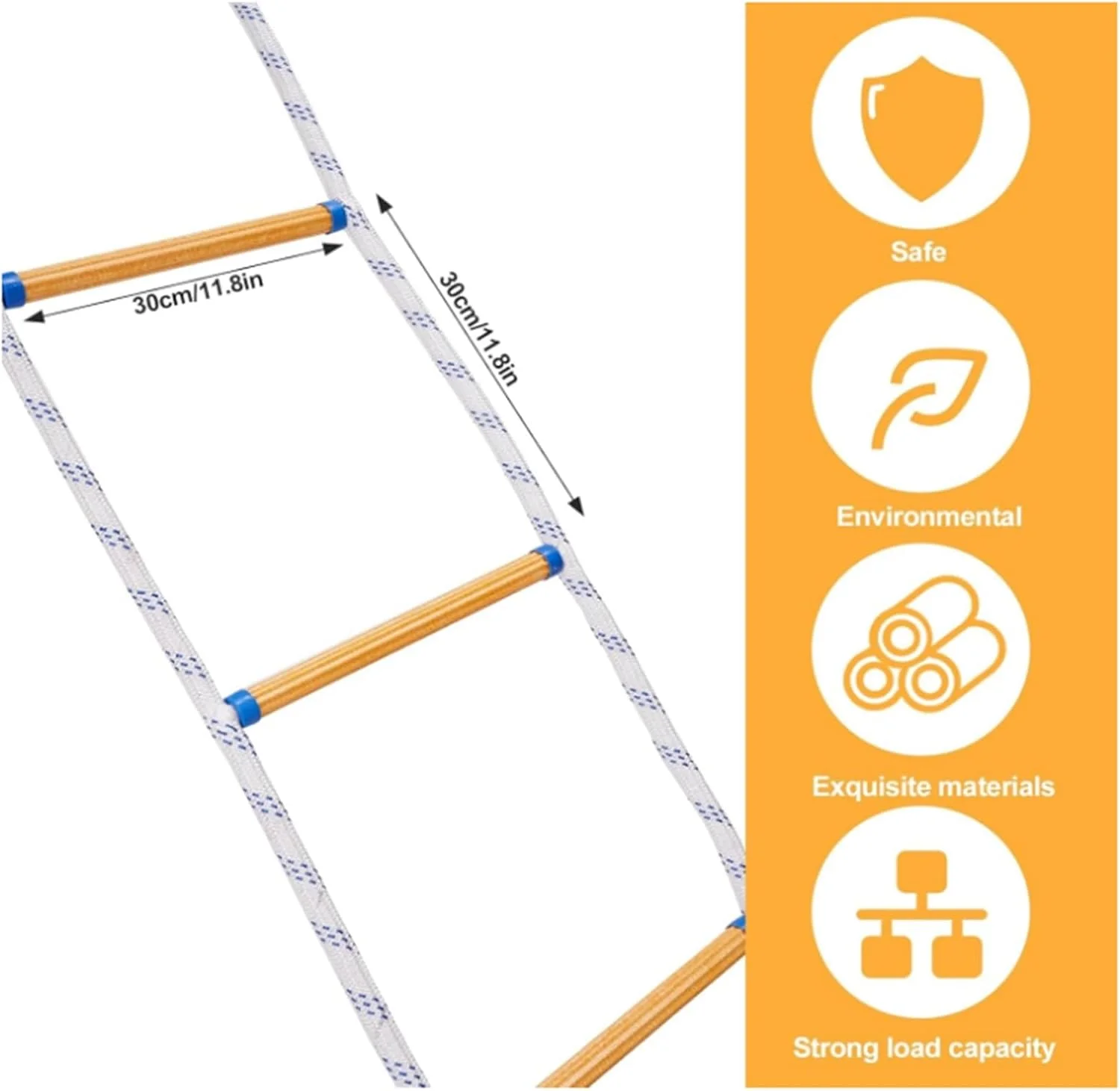 نردبان فرار از آتش 2 طبقه نردبان طنابی 16 فوتی، نردبان ایمنی، نردبان طنابی ایمنی فرار از آتش اضطراری نردبان فرار برای بزرگسالان و کودکان تخلیه آسان برای ذخیره سازی (131FT/40M) نردبان فرار از آتش 2 طبقه نردبان طنابی 16 فوتی، نردبان ایمنی، نردبان طنابی ایمنی فرار از آتش اضطراری نردبان فرار برای بزرگسالان و کودکان تخلیه آسان برای ذخیره سازی (131FT/40M)