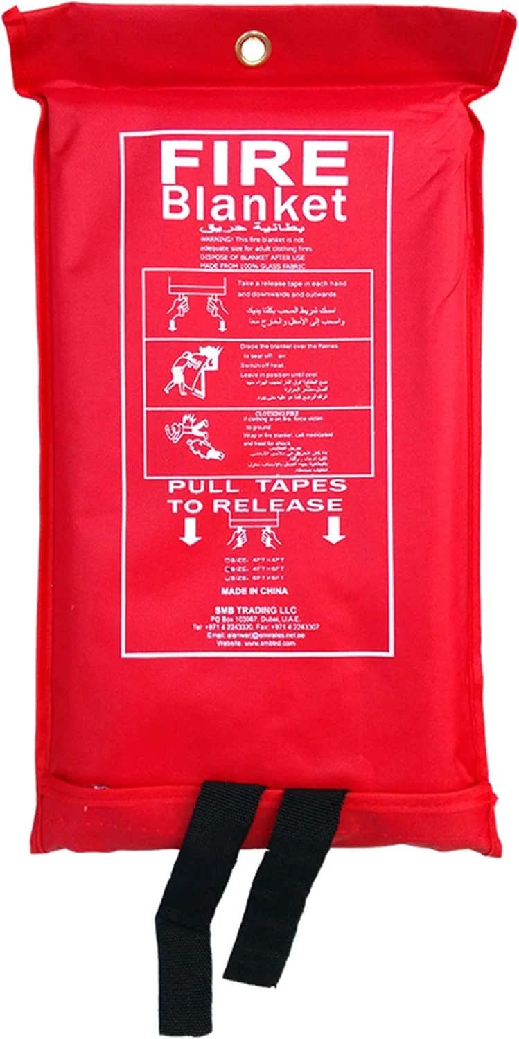 پتو اطفاء حریق ایمنی طاها با بسته بندی نرم برای مصارف خانگی، آشپزخانه، اداری و صنعتی، سایز 4 فوت در 6 فوت پتو اطفاء حریق ایمنی طاها با بسته بندی نرم برای مصارف خانگی، آشپزخانه، اداری و صنعتی، سایز 4 فوت در 6 فوت