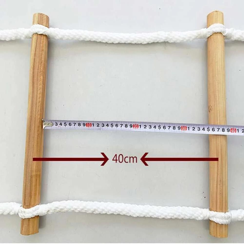 نردبان طنابی فرار اضطراری ایمنی آتش نشانی نردبان چوبی نایلونی نردبان صعود فرار از پنجره و بالکن / 20 متر / 65.6 فوت (18 متر / 59 فوت) نردبان طنابی فرار اضطراری ایمنی آتش نشانی نردبان چوبی نایلونی نردبان صعود فرار از پنجره و بالکن / 20 متر / 65.6 فوت (18 متر / 59 فوت)