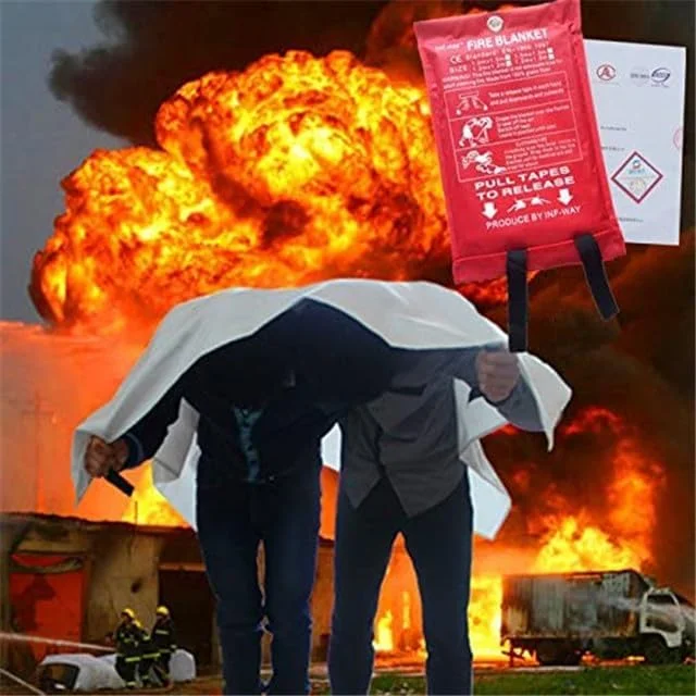 پتو اطفاء حریق Inf-way برای خانه، پتو اطفاء حریق فایبرگلاس برای آشپزخانه، محافظت مقاوم در برابر شعله و عایق حرارتی، پتوهای ایمنی نسوز اضطراری برای افراد (4 عدد، متوسط 120x120 سانتی متر) پتو اطفاء حریق Inf-way برای خانه، پتو اطفاء حریق فایبرگلاس برای آشپزخانه، محافظت مقاوم در برابر شعله و عایق حرارتی، پتوهای ایمنی نسوز اضطراری برای افراد (4 عدد، متوسط 120x120 سانتی متر)