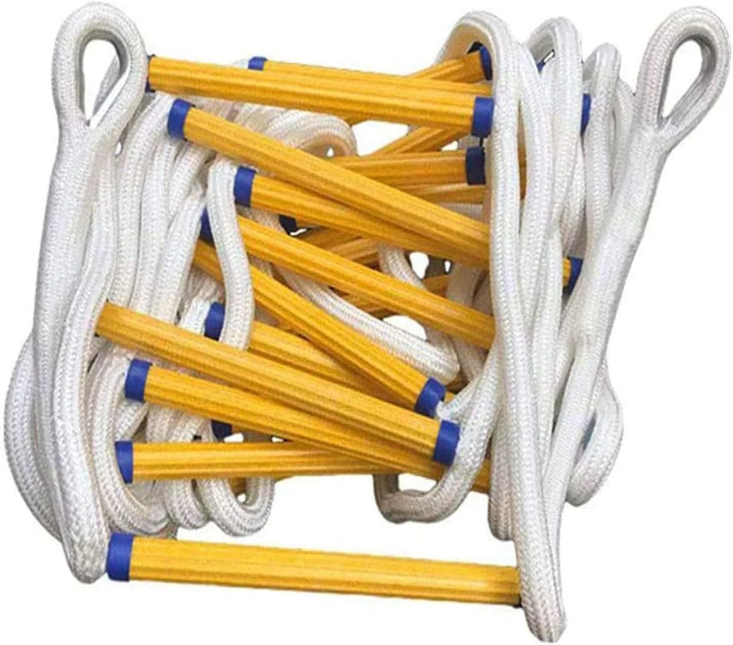 نردبان طنابی داخلی/خارجی WHR-HARP، نردبان آتش نشانی، نردبان تخلیه اضطراری مقاوم در برابر آتش با قلاب کارابین برای کودکان و بزرگسالان، برای استقرار سریع در آتش سوزی، 3-4 طبقه، سفید - 8 متر نردبان طنابی داخلی/خارجی WHR-HARP، نردبان آتش نشانی، نردبان تخلیه اضطراری مقاوم در برابر آتش با قلاب کارابین برای کودکان و بزرگسالان، برای استقرار سریع در آتش سوزی، 3-4 طبقه، سفید - 8 متر