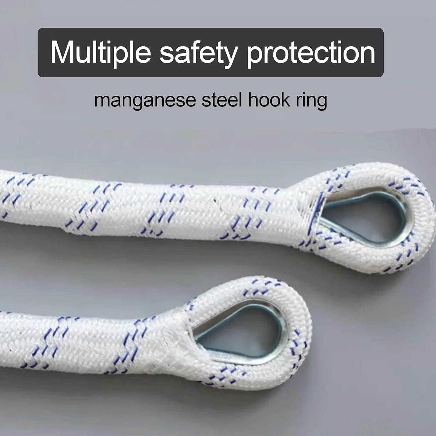 نردبان فرار آتش، نردبان طنابی فرار آتش، نردبان های طنابی نردبان آتش نشانی اضطراری نردبان طنابی ایمنی برای فرار کودکان و بزرگسالان از پنجره و بالکن (اندازه: 3 متر / 9.8 فوت)