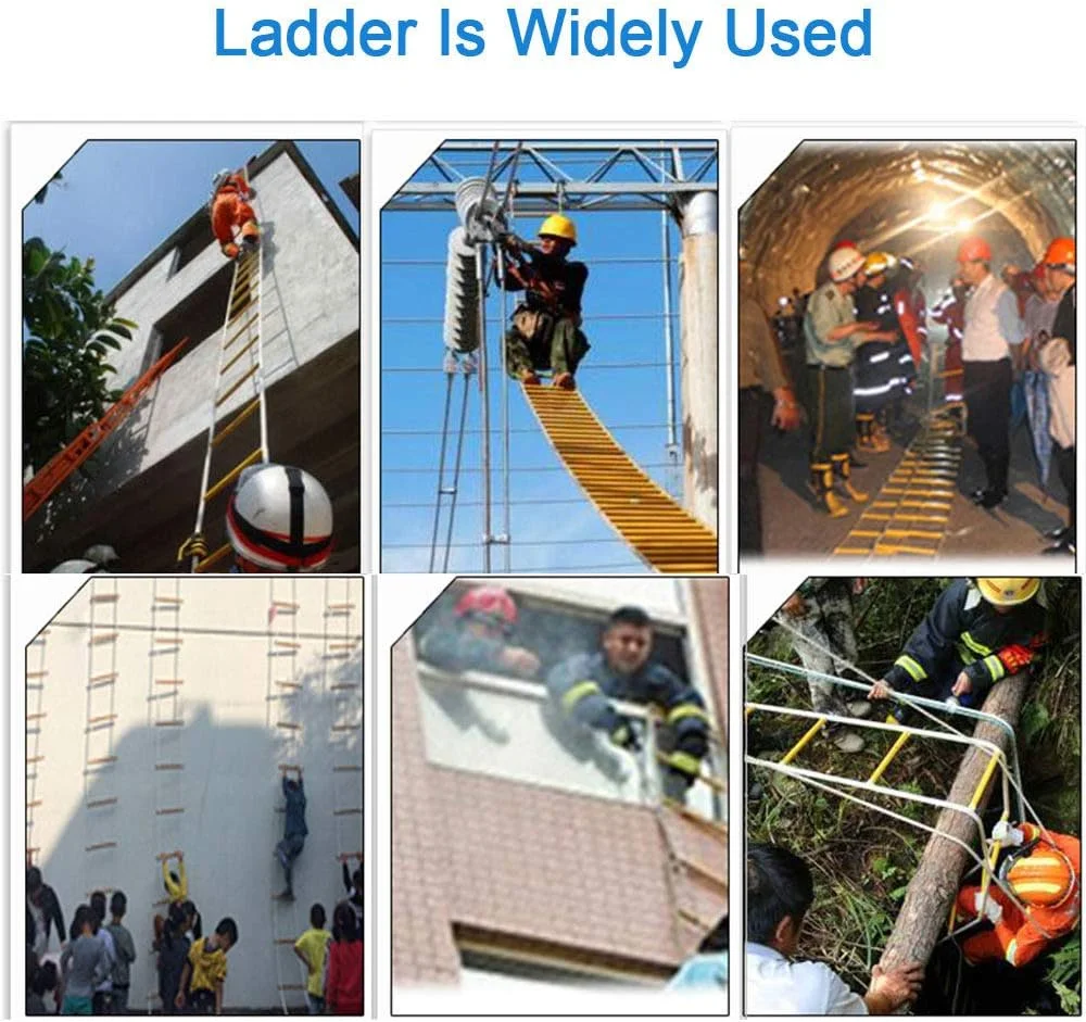 نردبان طنابی داخلی/خارجی WHR-HARP، نردبان آتش نشانی، نردبان تخلیه اضطراری مقاوم در برابر آتش با قلاب کارابین برای کودکان و بزرگسالان، برای استقرار سریع در آتش سوزی، 3-4 طبقه، سفید - 8 متر نردبان طنابی داخلی/خارجی WHR-HARP، نردبان آتش نشانی، نردبان تخلیه اضطراری مقاوم در برابر آتش با قلاب کارابین برای کودکان و بزرگسالان، برای استقرار سریع در آتش سوزی، 3-4 طبقه، سفید - 8 متر