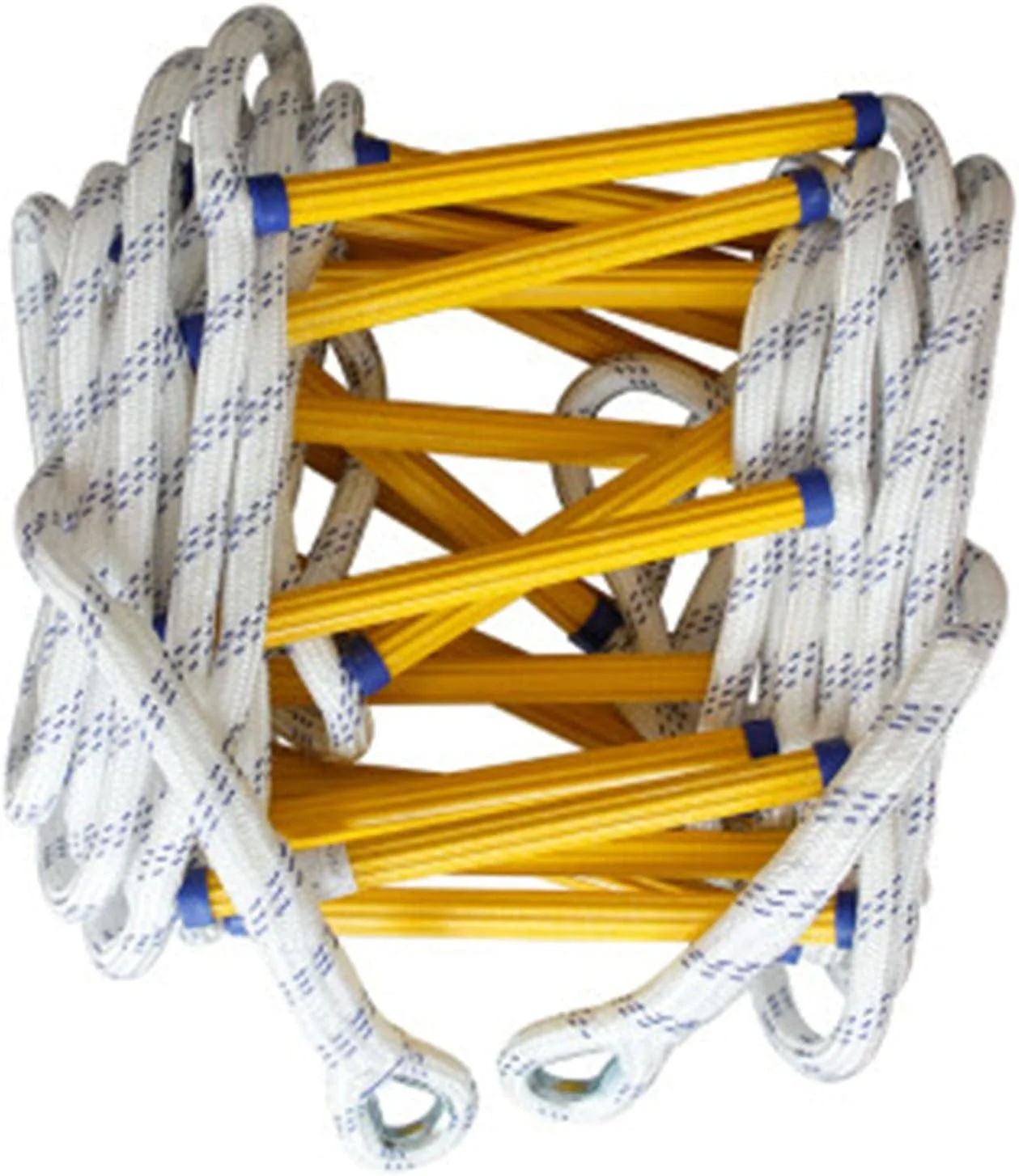 نردبان طنابی فرار از آتش برای پنجره ها و بالکن ها برای استفاده سریع در آتش سوزی، نردبان های ایمنی با کارابین، نردبان های فرار نایلونی فشرده و قابل استفاده مجدد (3 متر) نردبان طنابی فرار از آتش برای پنجره ها و بالکن ها برای استفاده سریع در آتش سوزی، نردبان های ایمنی با کارابین، نردبان های فرار نایلونی فشرده و قابل استفاده مجدد (3 متر)